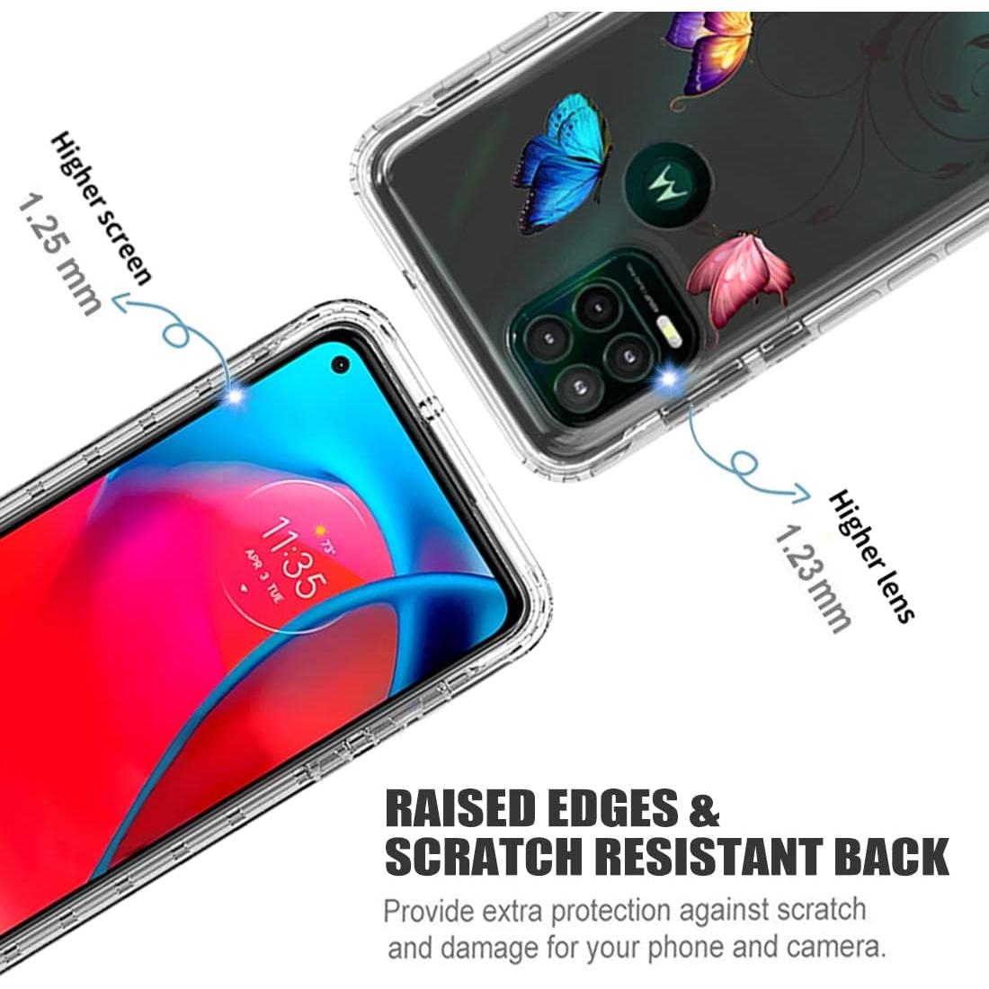 Funda Protectora para Moto G Stylus 5G 2021 Ueokeird con Vidrio Templado