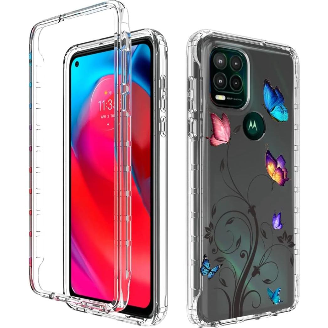 Funda Protectora para Moto G Stylus 5G 2021 Ueokeird con Vidrio Templado