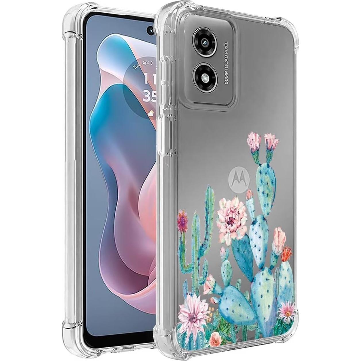 Funda Protectora TPU Floral para Moto G Play 2024 4G - Sidande