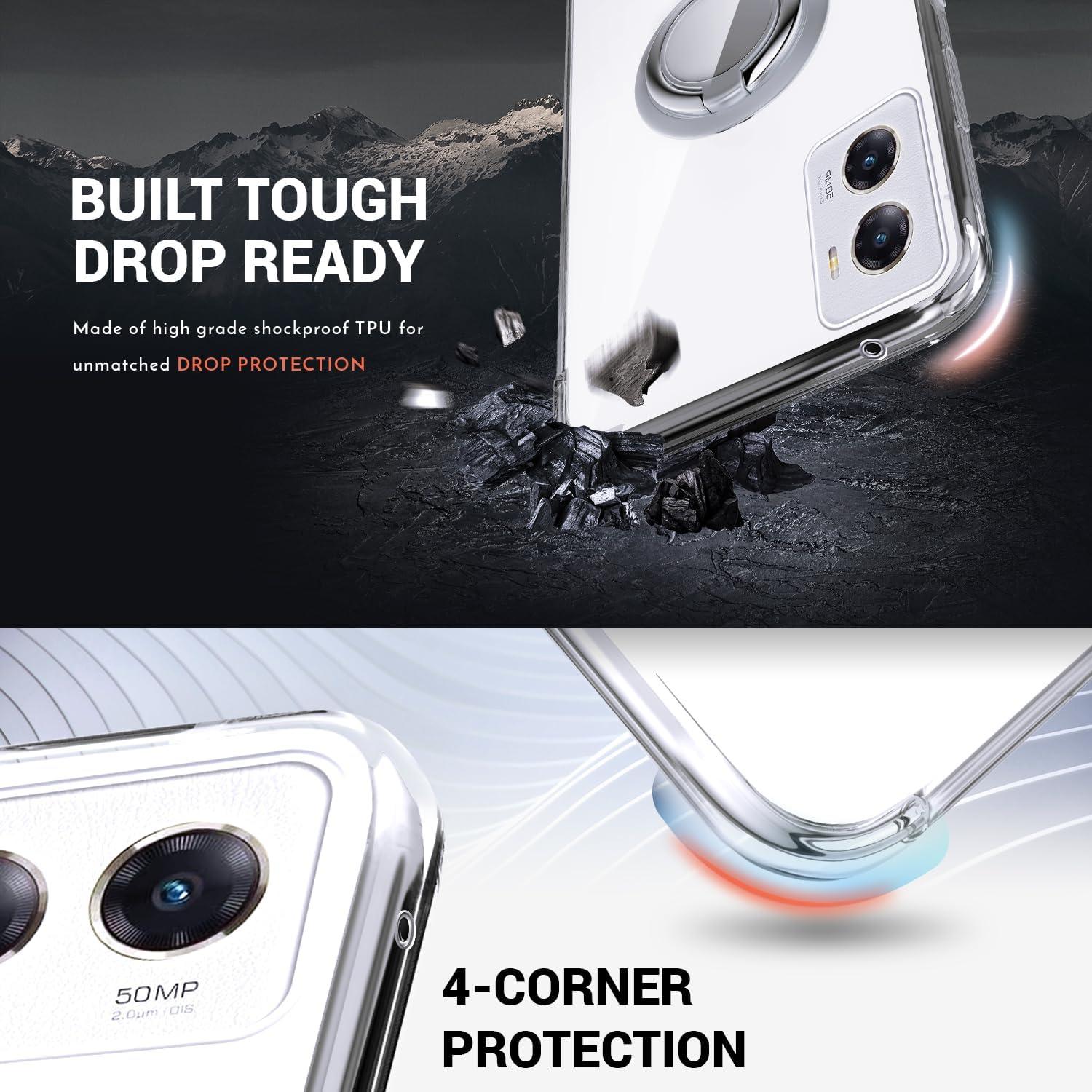 Funda Transparente Silverback para Moto G Stylus 5G 2024 con Soporte