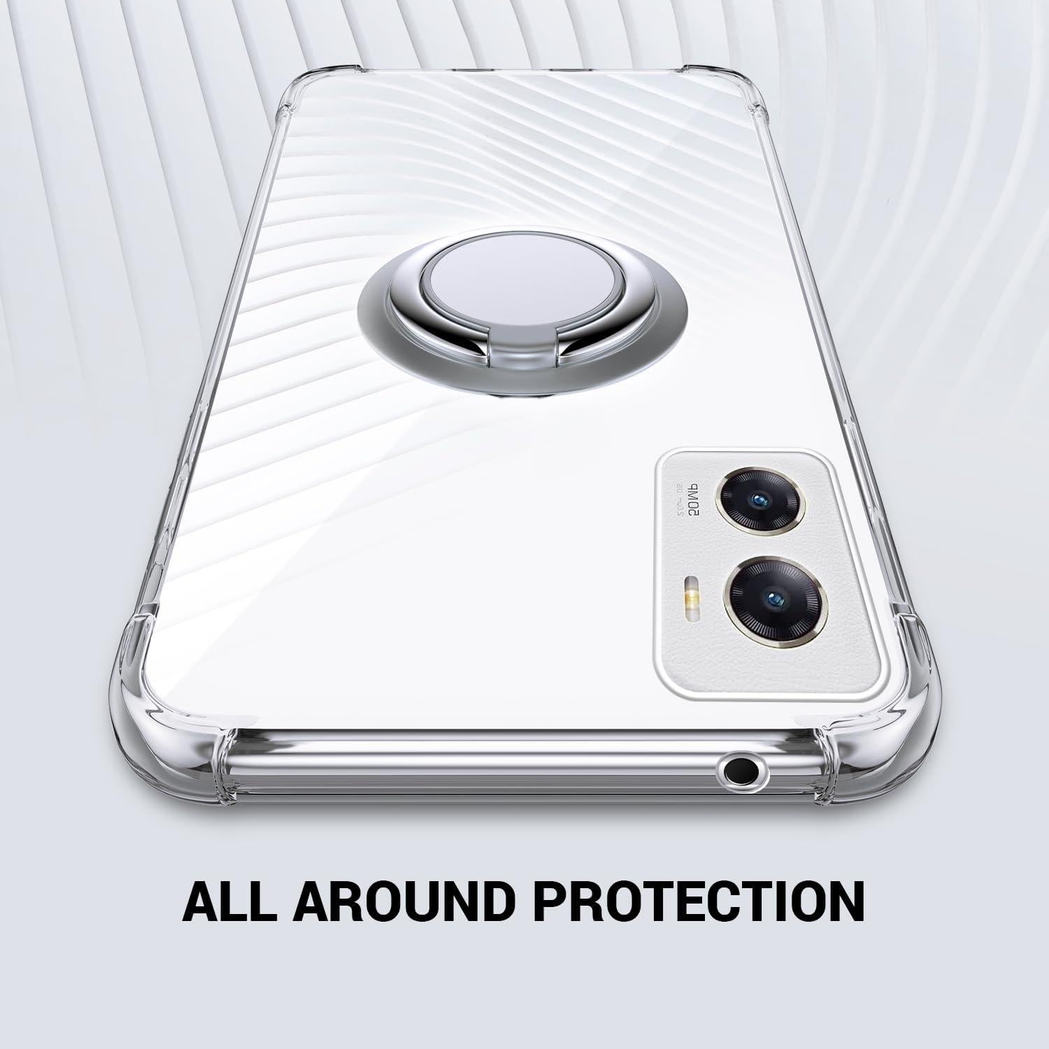Funda Transparente Silverback para Moto G Stylus 5G 2024 con Soporte