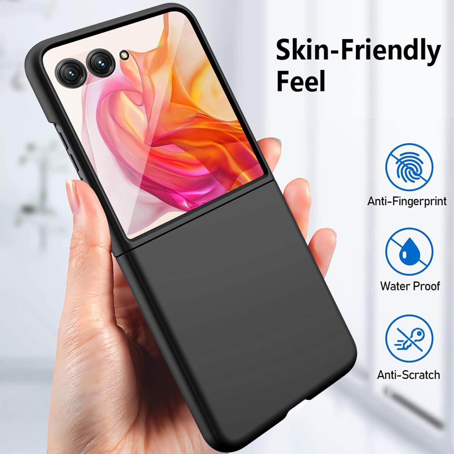 Funda para Motorola Razr Plus 2024 con protector de pantalla