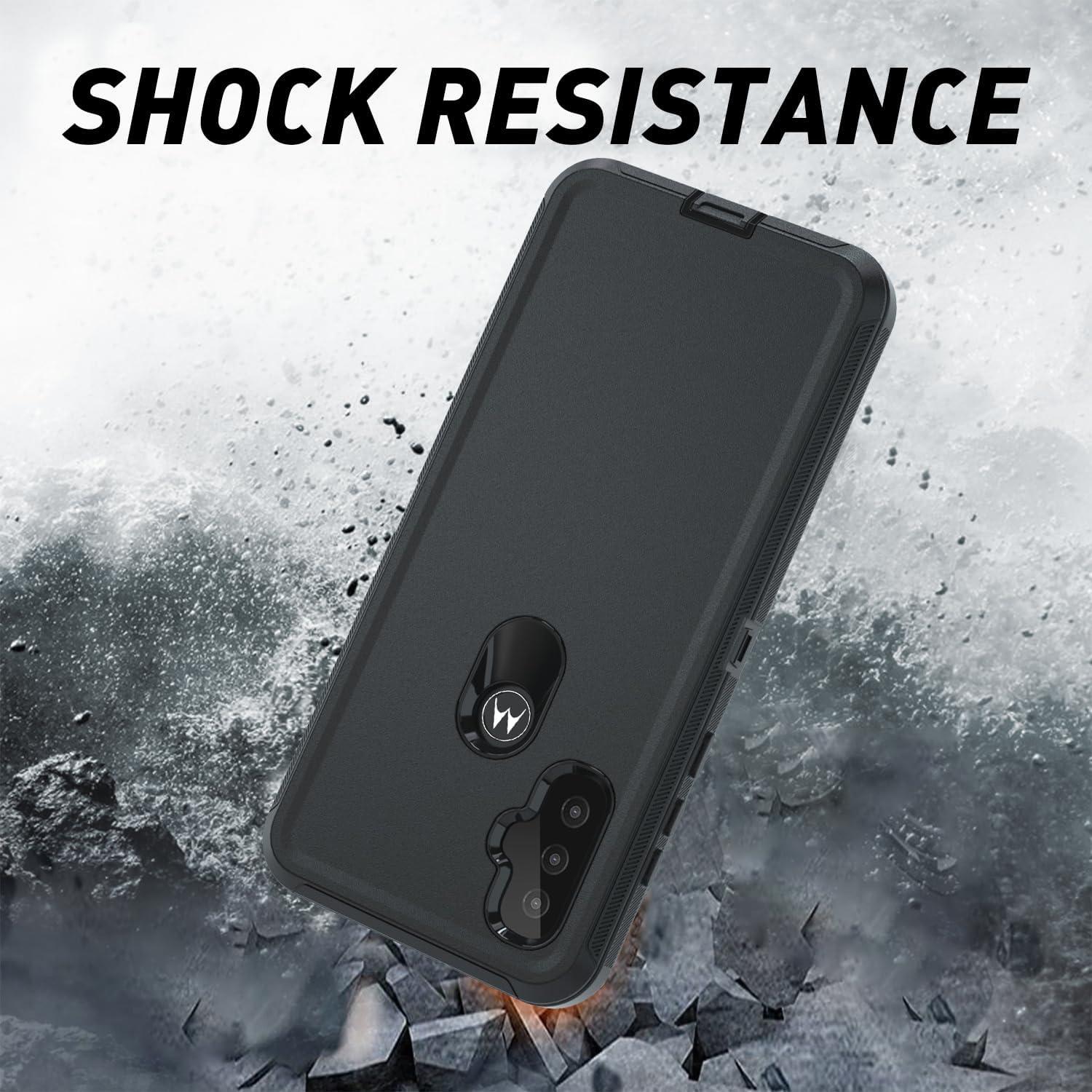 Funda Protectora Dura para Motorola Moto G Pure 5G 2024 Negra