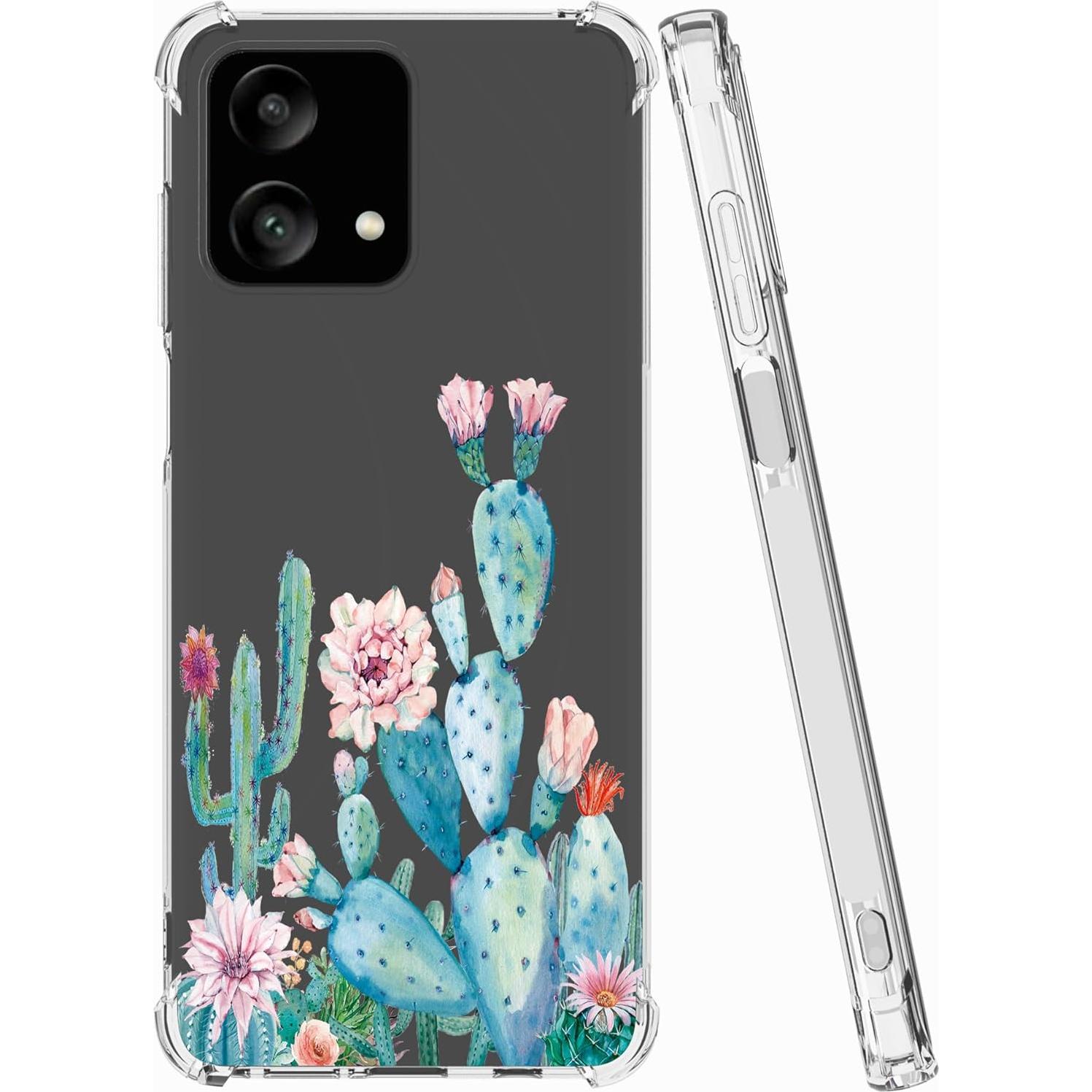Funda Protectora TPU Floral para Moto G Stylus 2023 - Cactus
