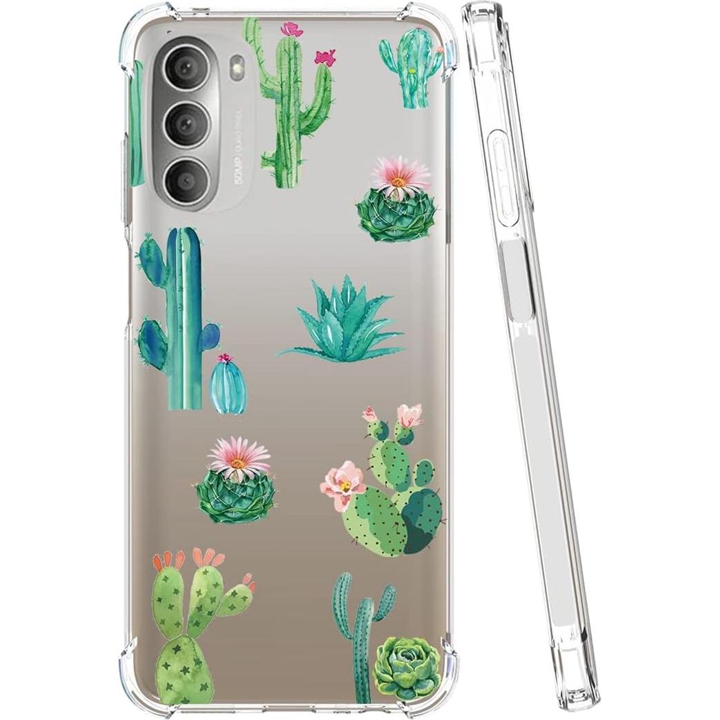 Funda TPU transparente para Moto G 5G 2022 - Yodueiv Cactus
