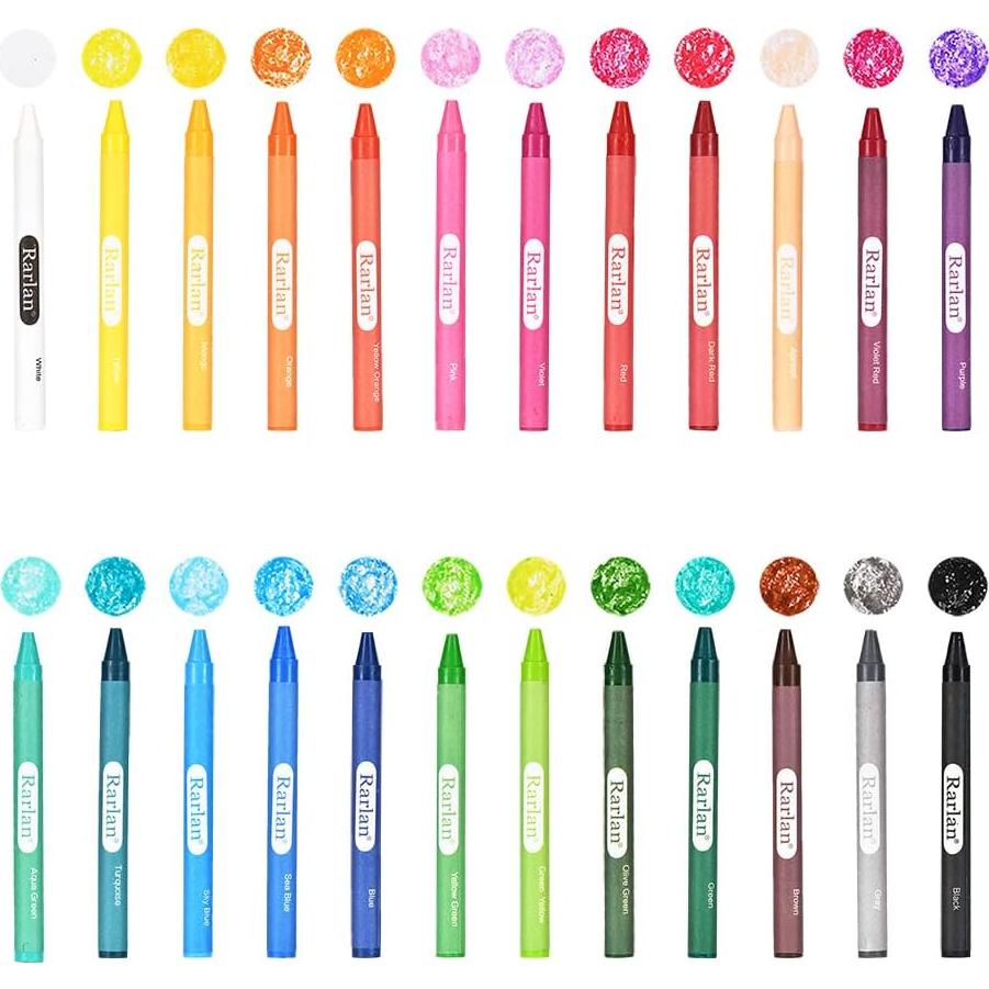 Crayones Rarlan 720 unidades en 30 paquetes de 24 colores