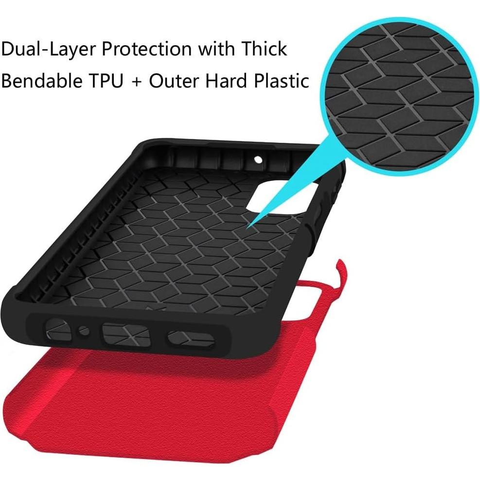 Funda HRWireless para Nokia G310 5G Roja A Prueba de Golpes