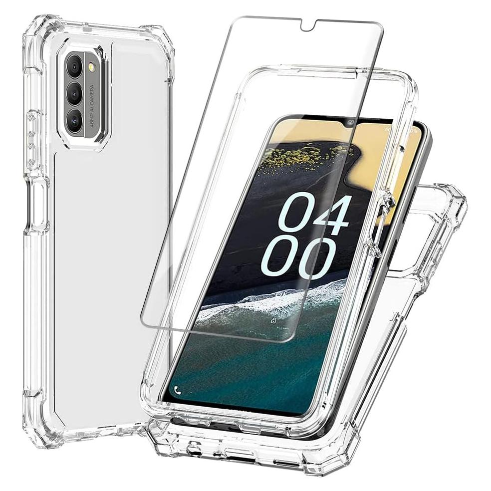 Funda híbrida clara para Nokia G400 5G con protector de pantalla