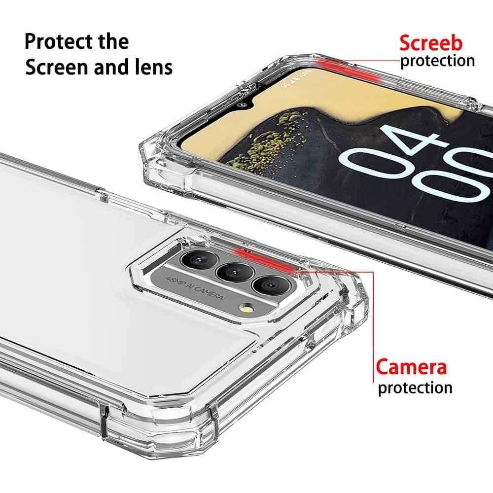 Funda híbrida clara para Nokia G400 5G con protector de pantalla