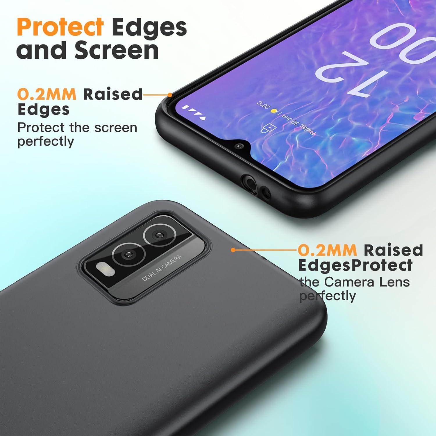 Funda de Silicona TPU para Nokia C210 con Protector de Pantalla