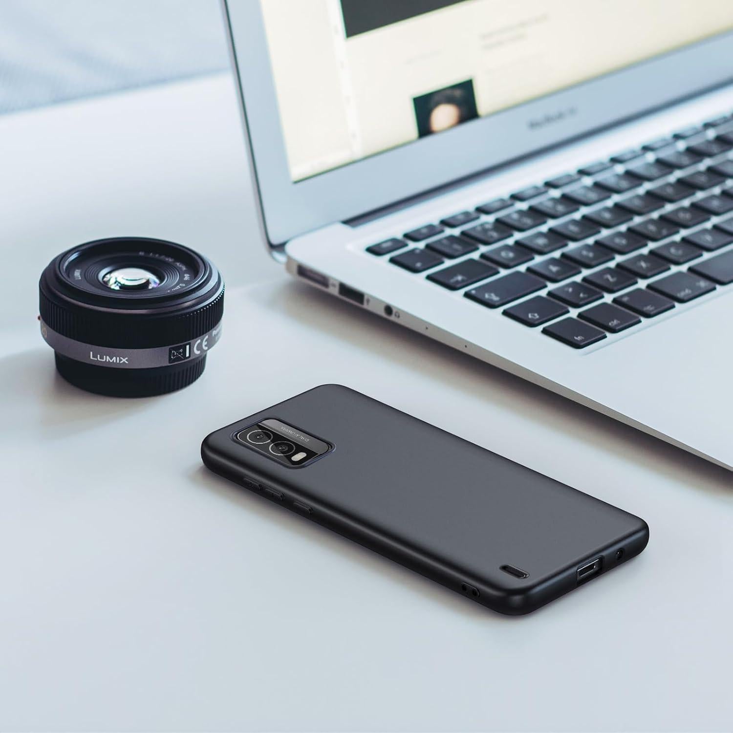 Funda de Silicona TPU para Nokia C210 con Protector de Pantalla