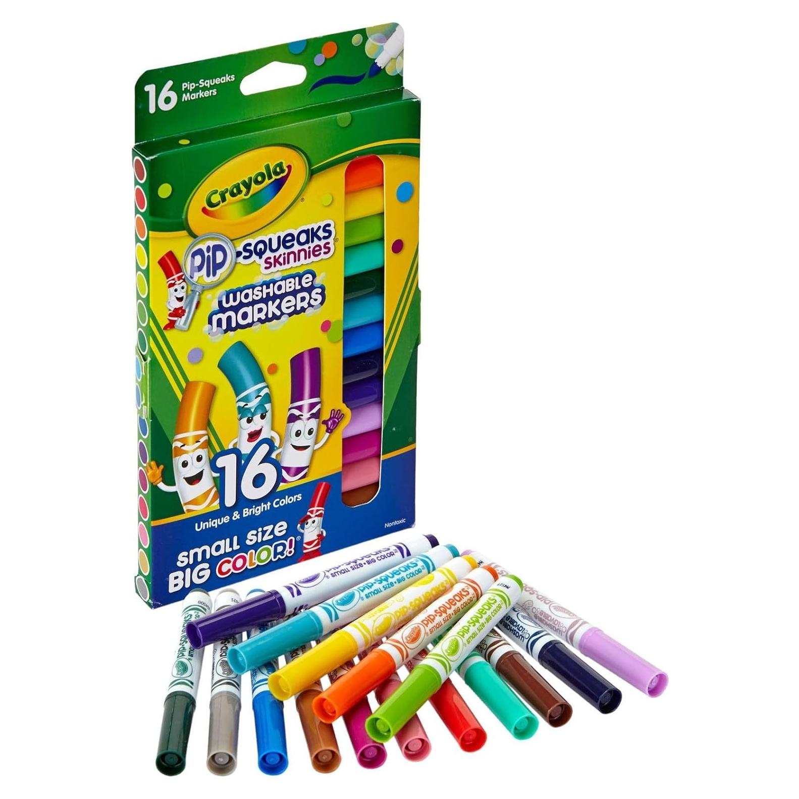 Marcadores Crayola Washable Skinnies 16 Colores Línea Fina
