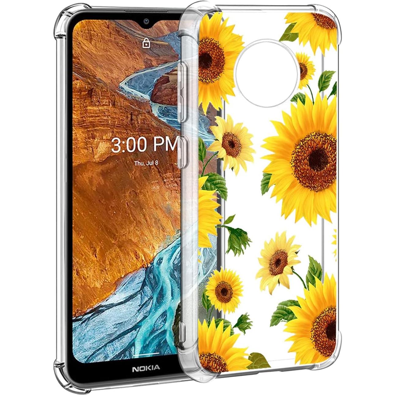Paquete de 3 fundas TPU para Nokia G300 - Protección floral