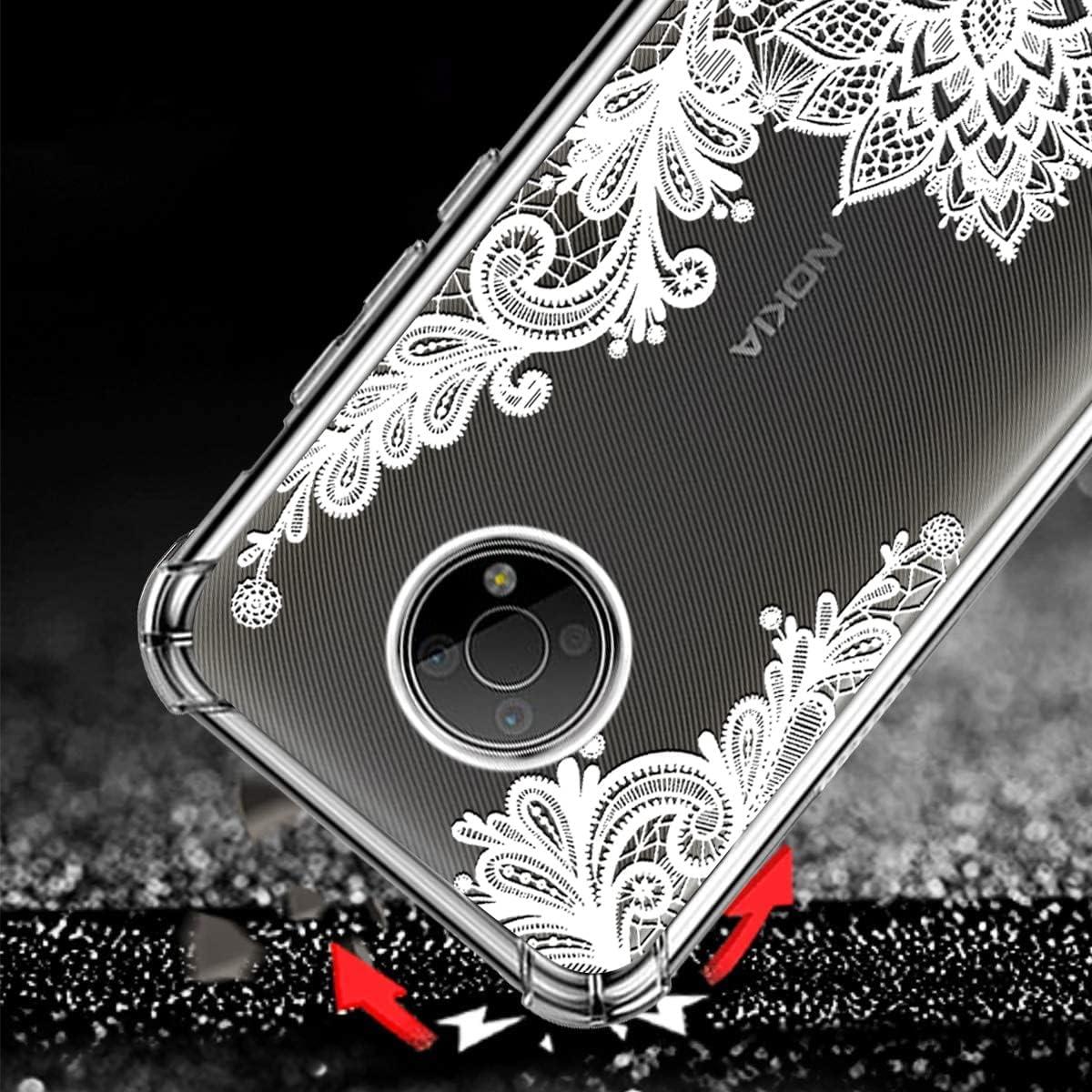 Paquete de 3 fundas TPU para Nokia G300 - Protección floral