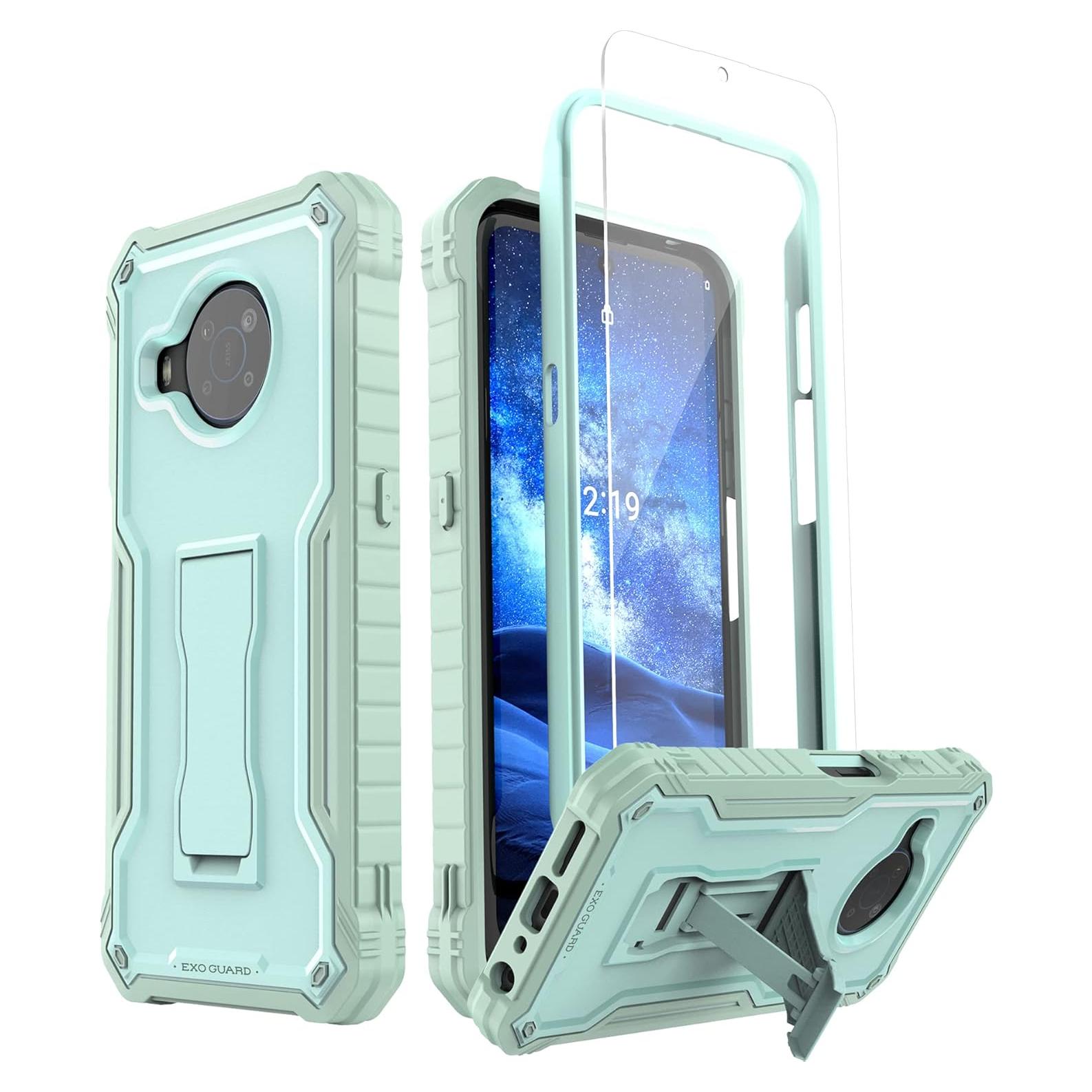 Funda ExoGuard para Nokia X100 - Protección Completa Verde