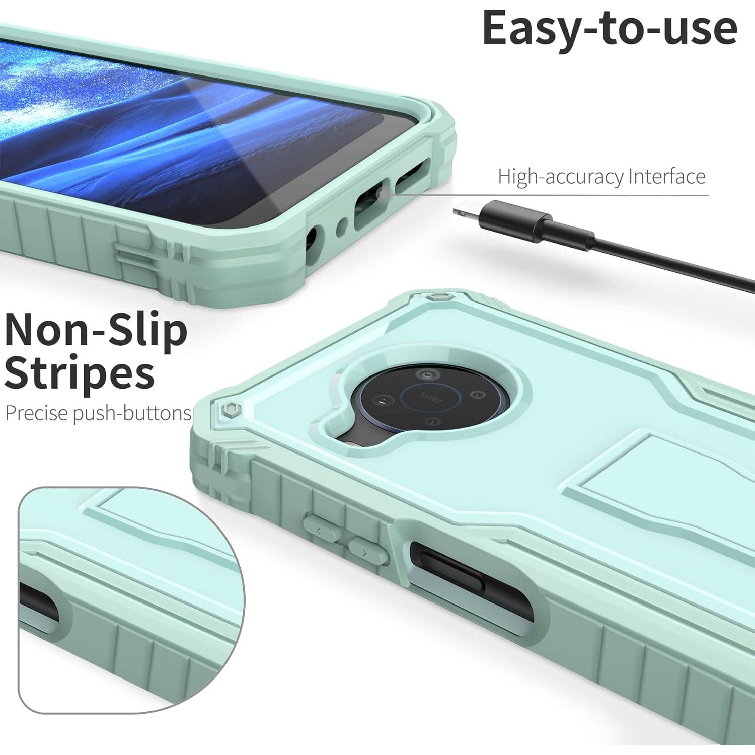 Funda ExoGuard para Nokia X100 - Protección Completa Verde