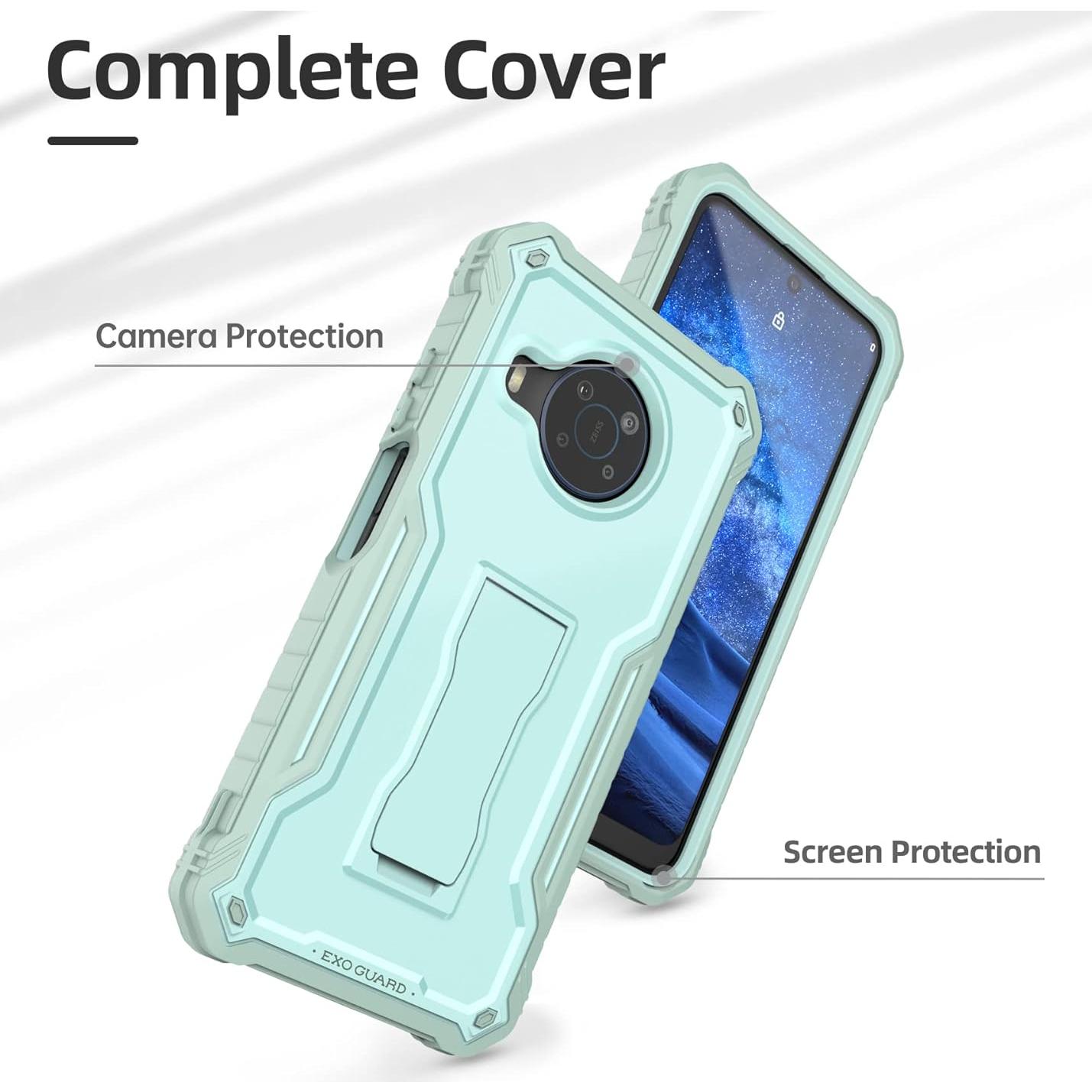 Funda ExoGuard para Nokia X100 - Protección Completa Verde