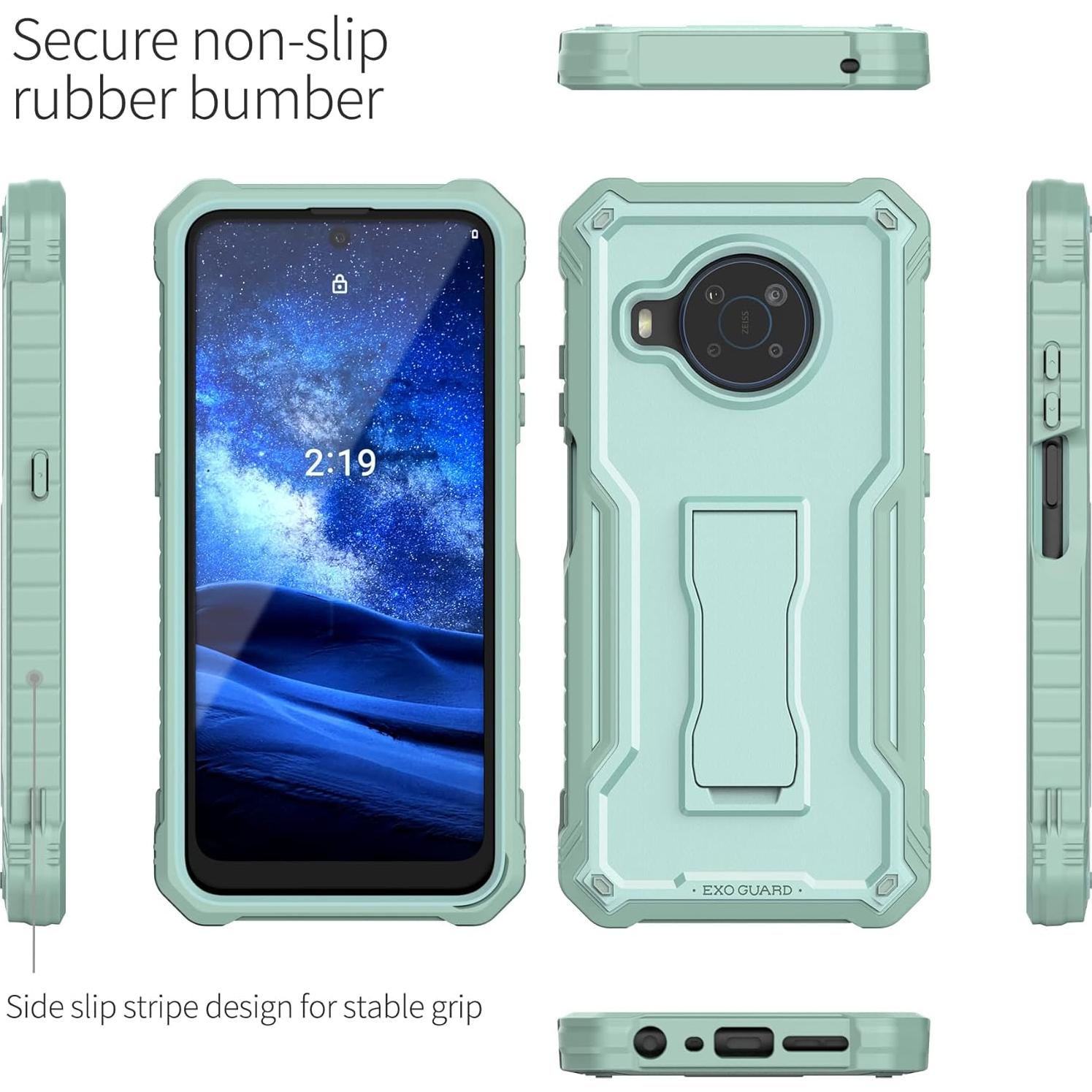 Funda ExoGuard para Nokia X100 - Protección Completa Verde