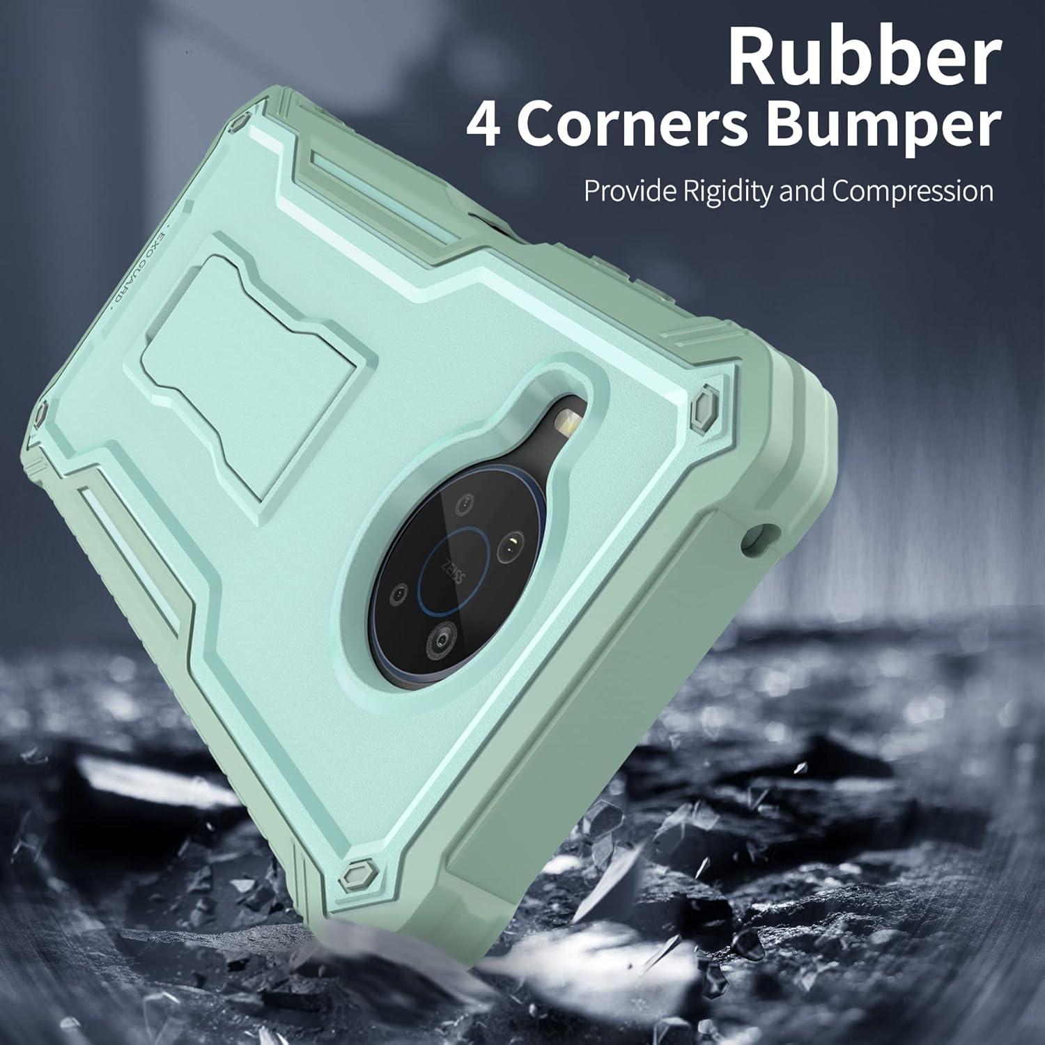 Funda ExoGuard para Nokia X100 - Protección Completa Verde