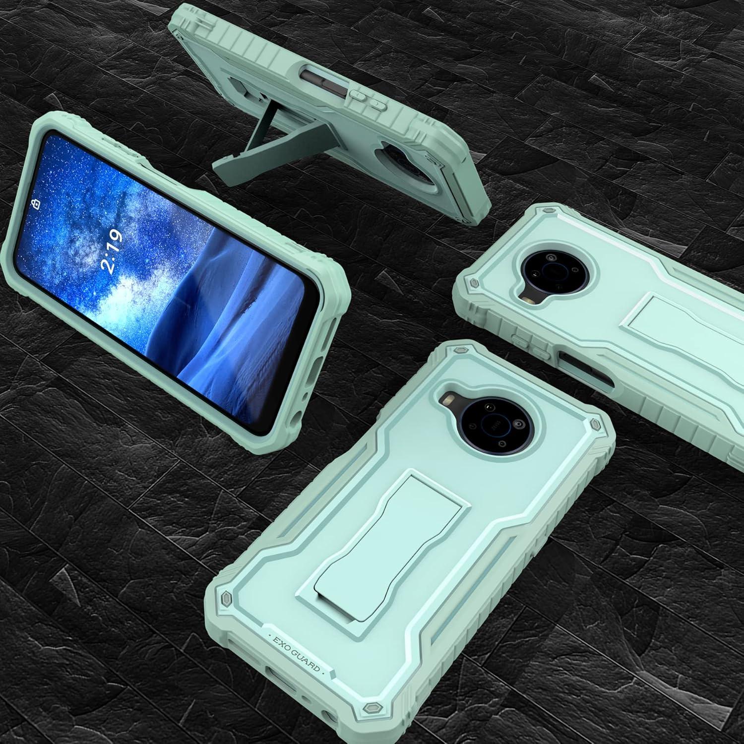 Funda ExoGuard para Nokia X100 - Protección Completa Verde