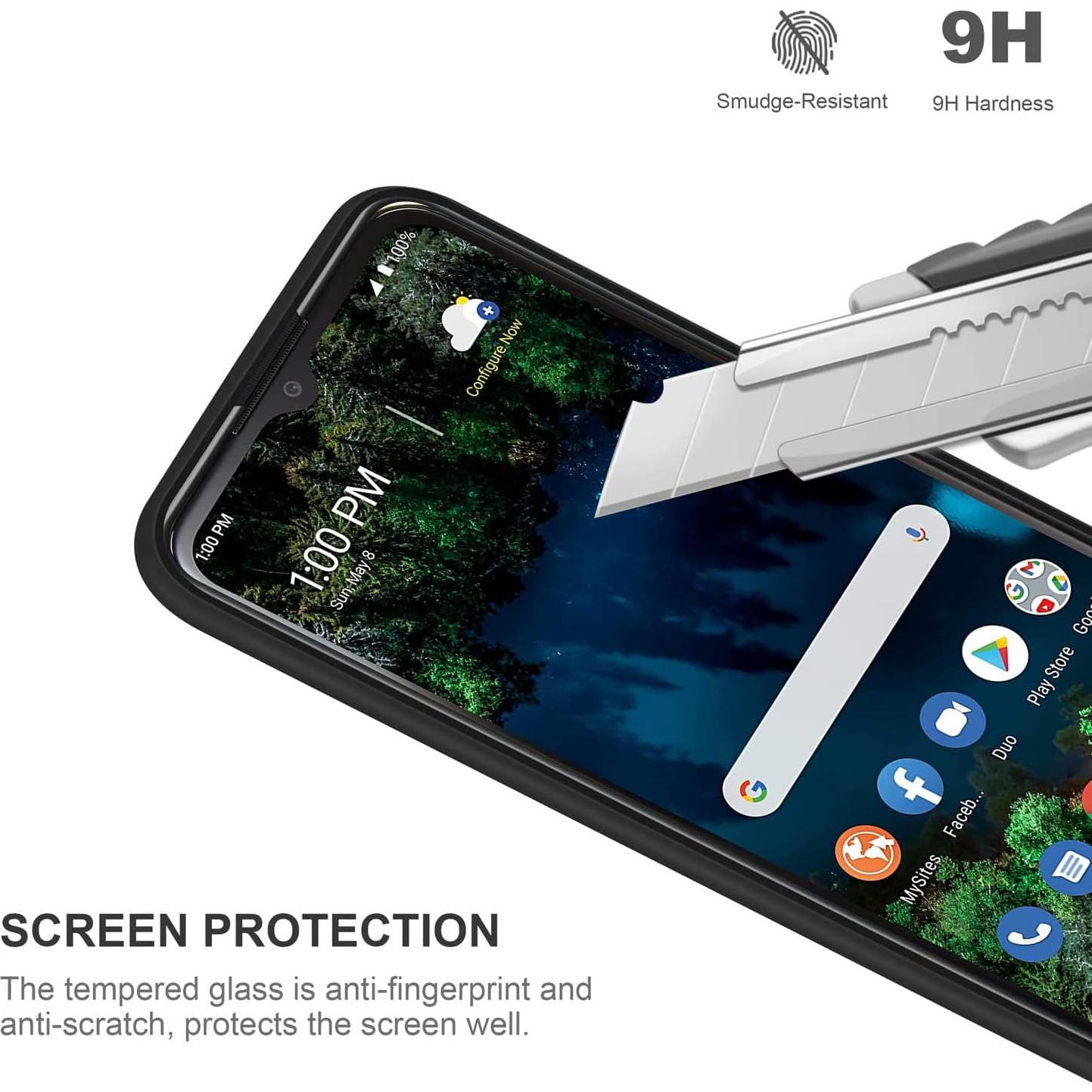 Funda Bumper Negra para Nokia G100 + Protector de Pantalla