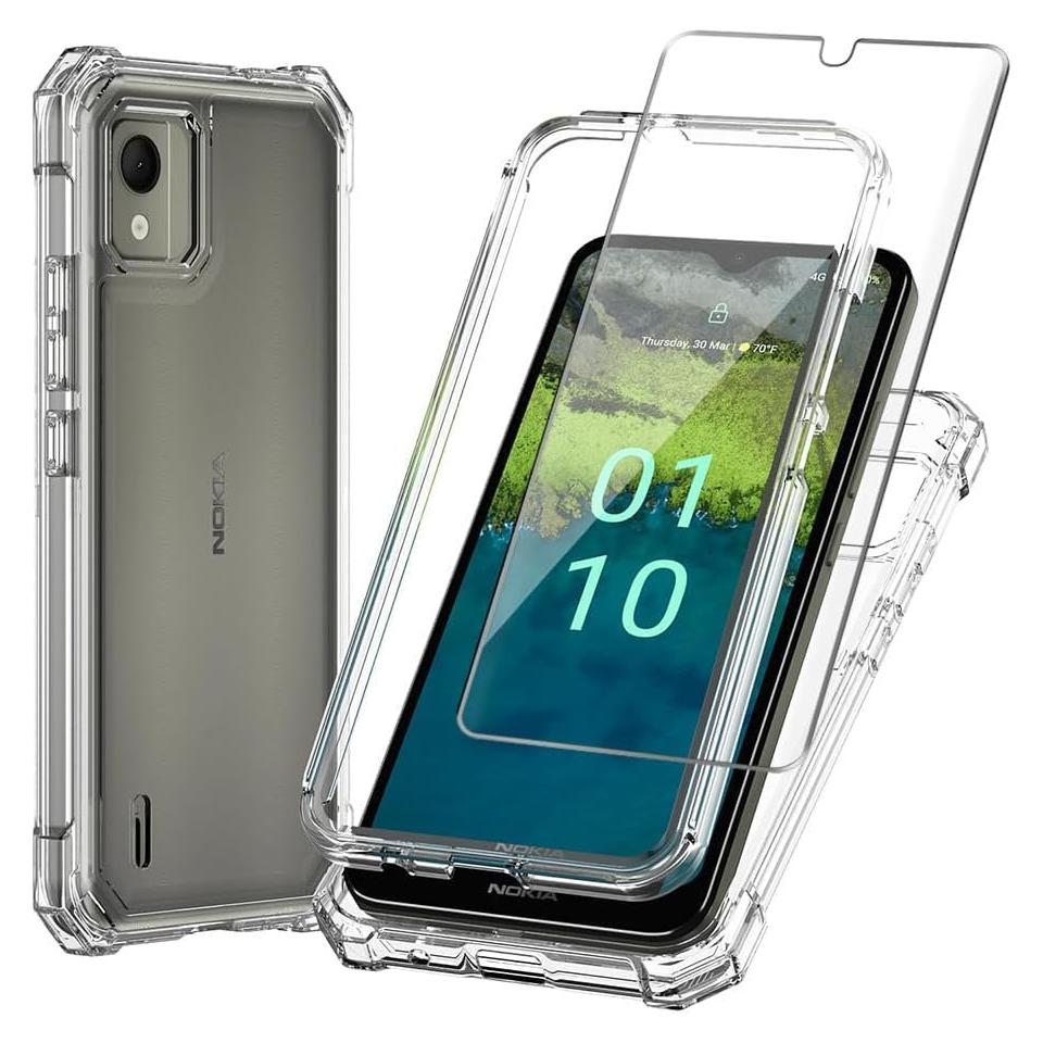 Funda híbrida para Nokia C110 con protector de pantalla