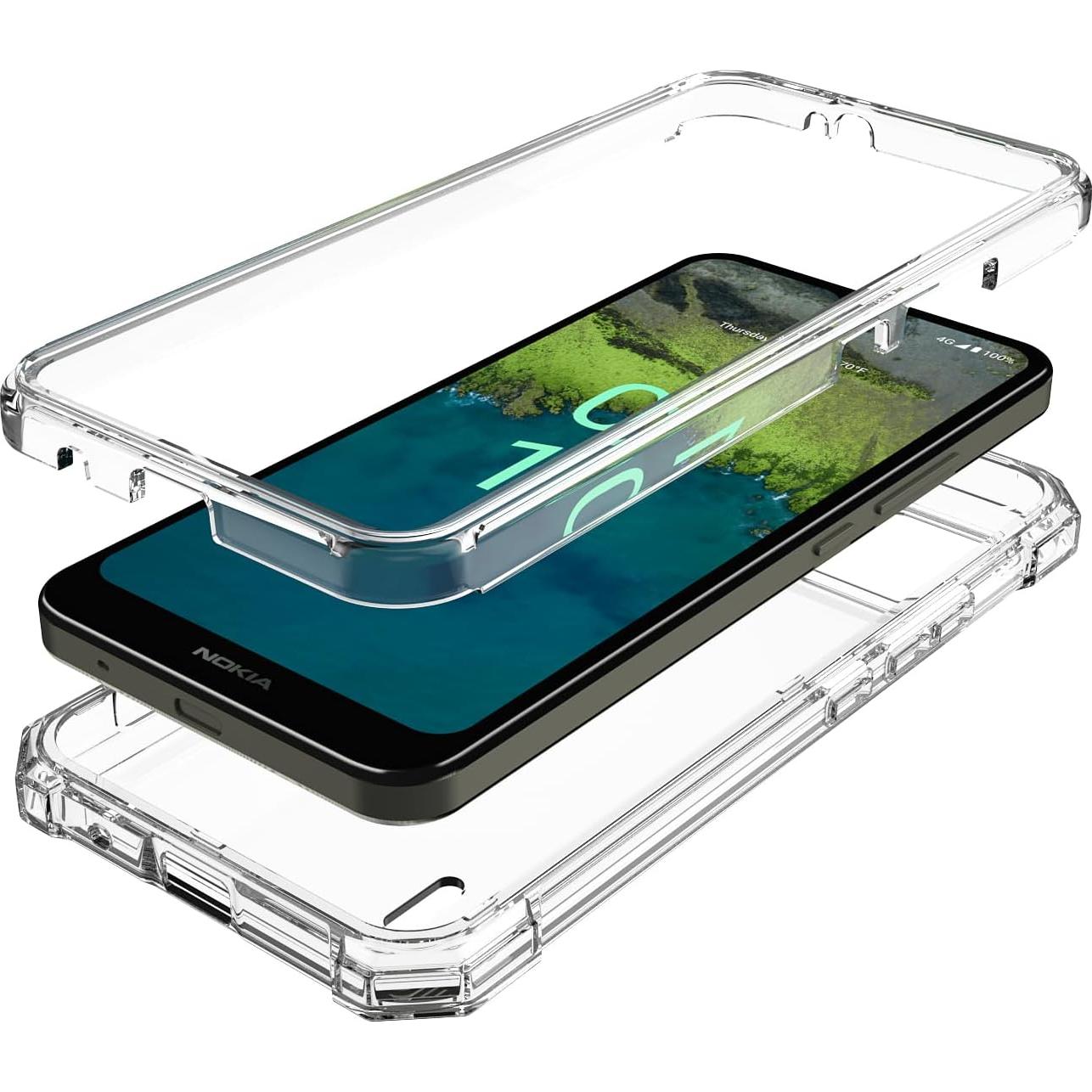 Funda híbrida para Nokia C110 con protector de pantalla