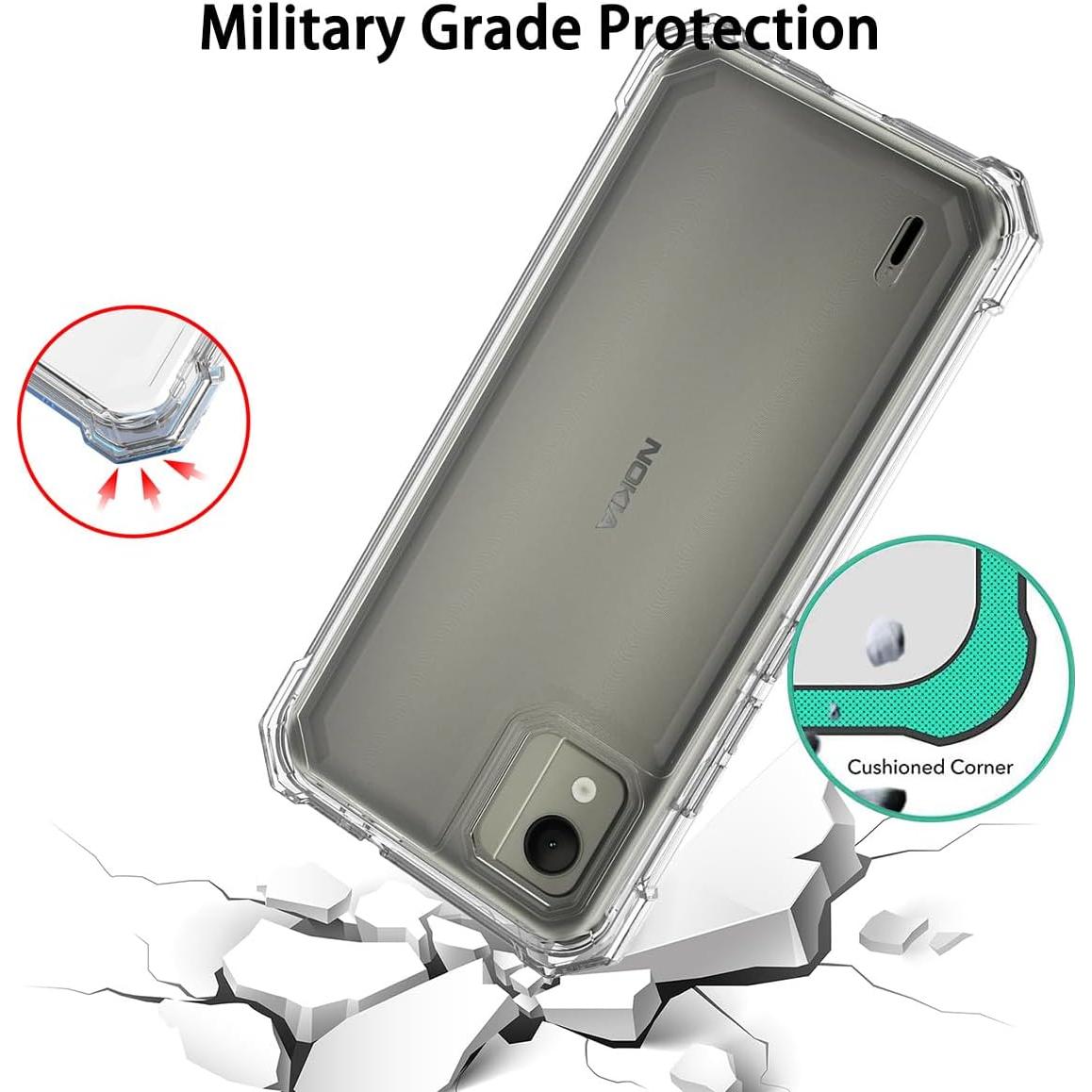 Funda híbrida para Nokia C110 con protector de pantalla