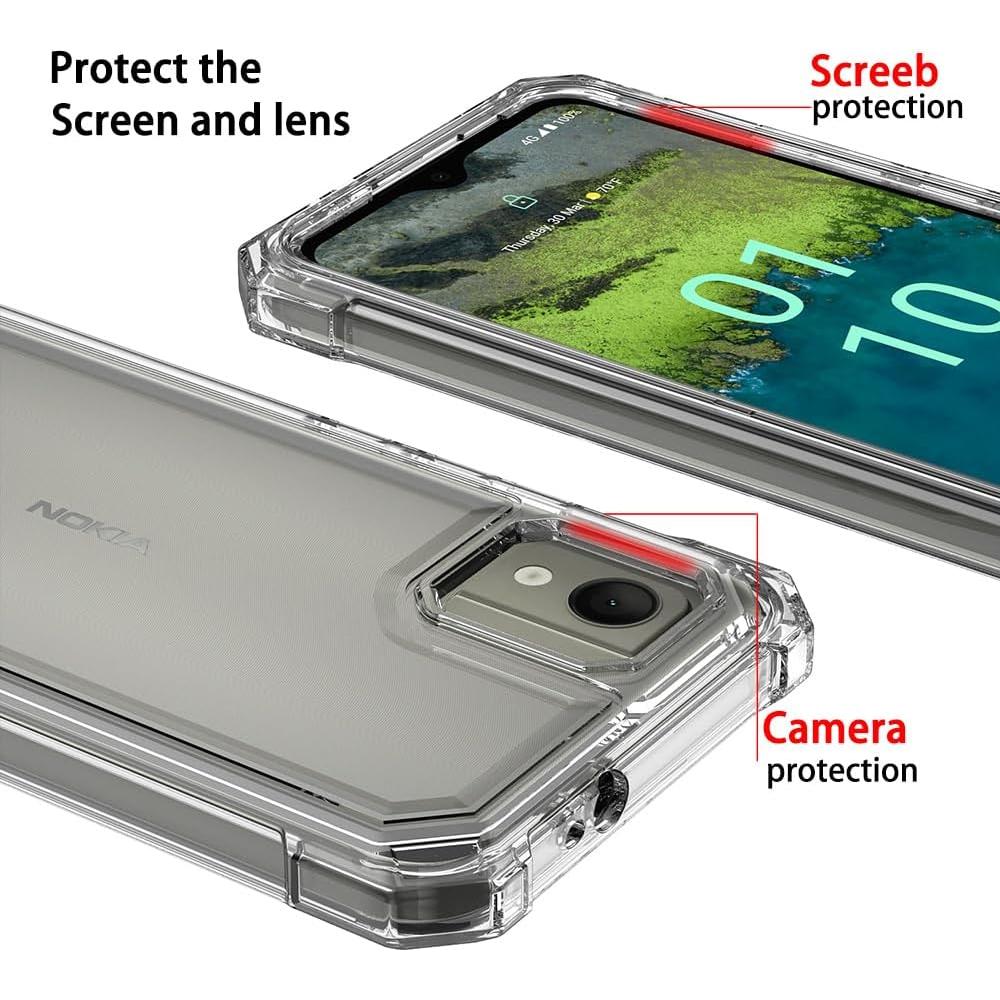 Funda híbrida para Nokia C110 con protector de pantalla