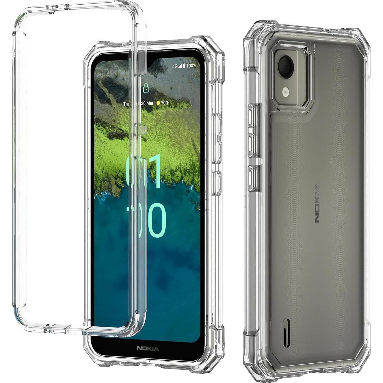 Funda híbrida para Nokia C110 con protector de pantalla