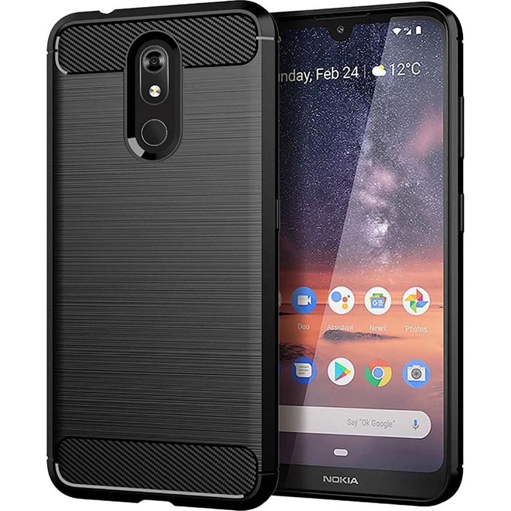 Funda TPU Negra para Nokia 3V/3.2 + 2 Protectores de Pantalla