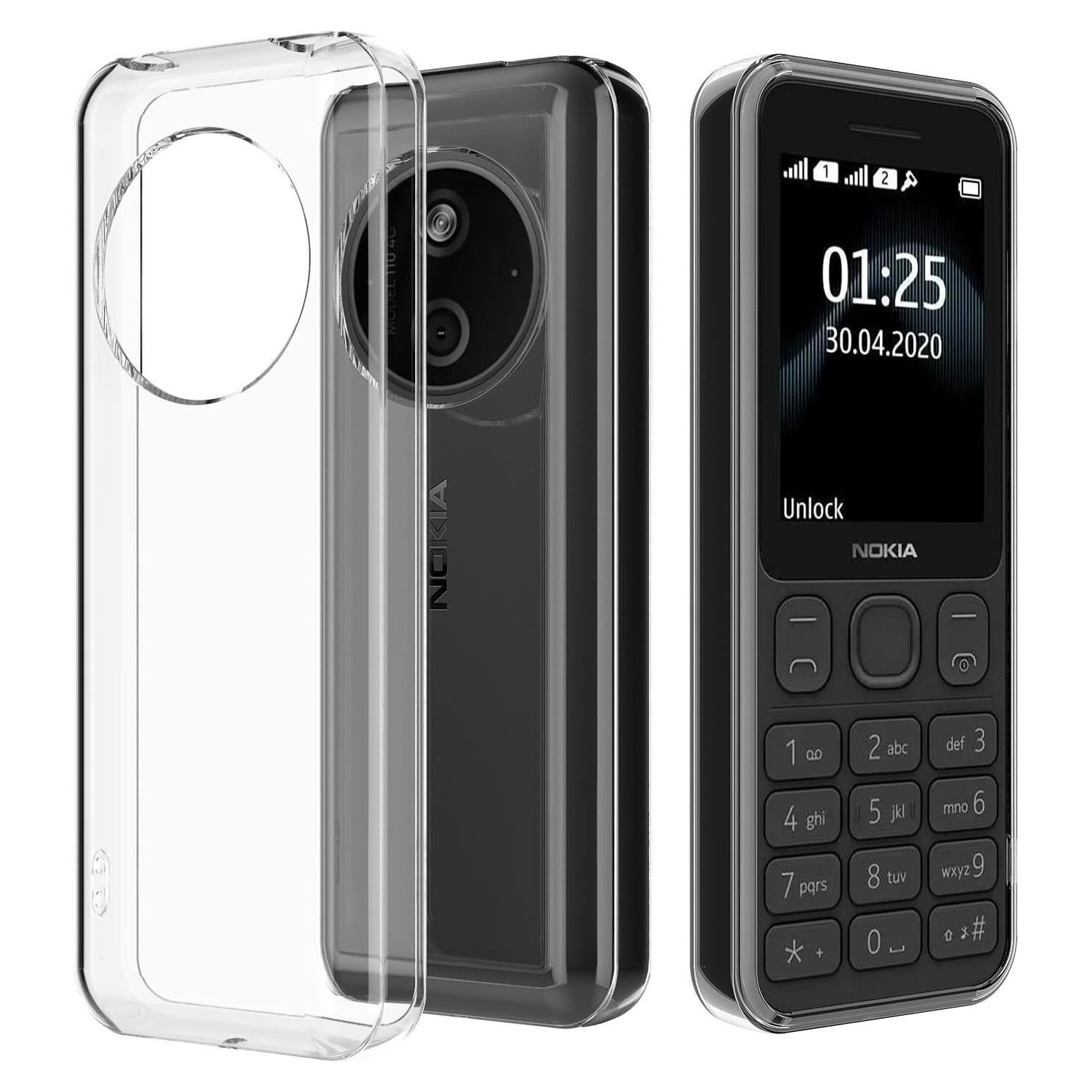 Funda Bumper Transparente para Nokia 125/110 4G 2024 - Silicona