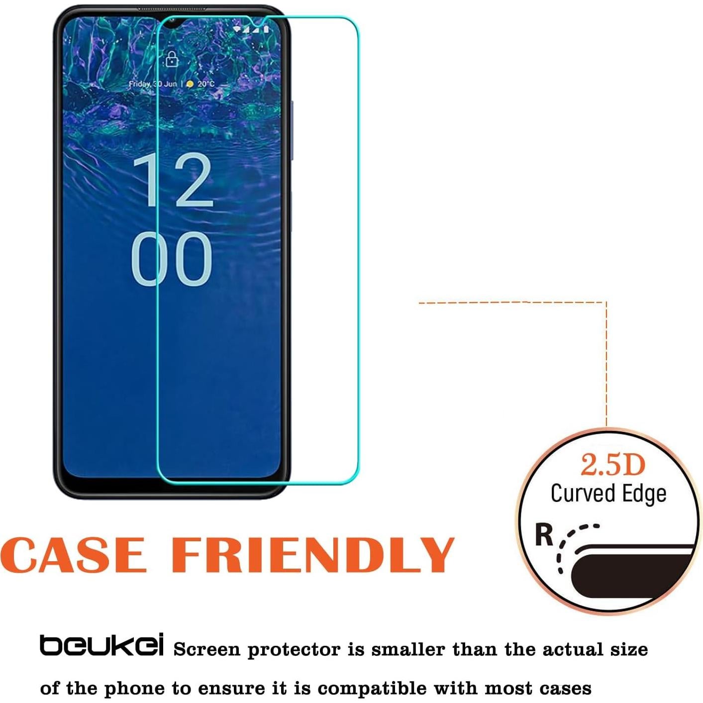 Protector de Pantalla Vidrio Templado Beukei para Nokia G310 5G - 3 Pack