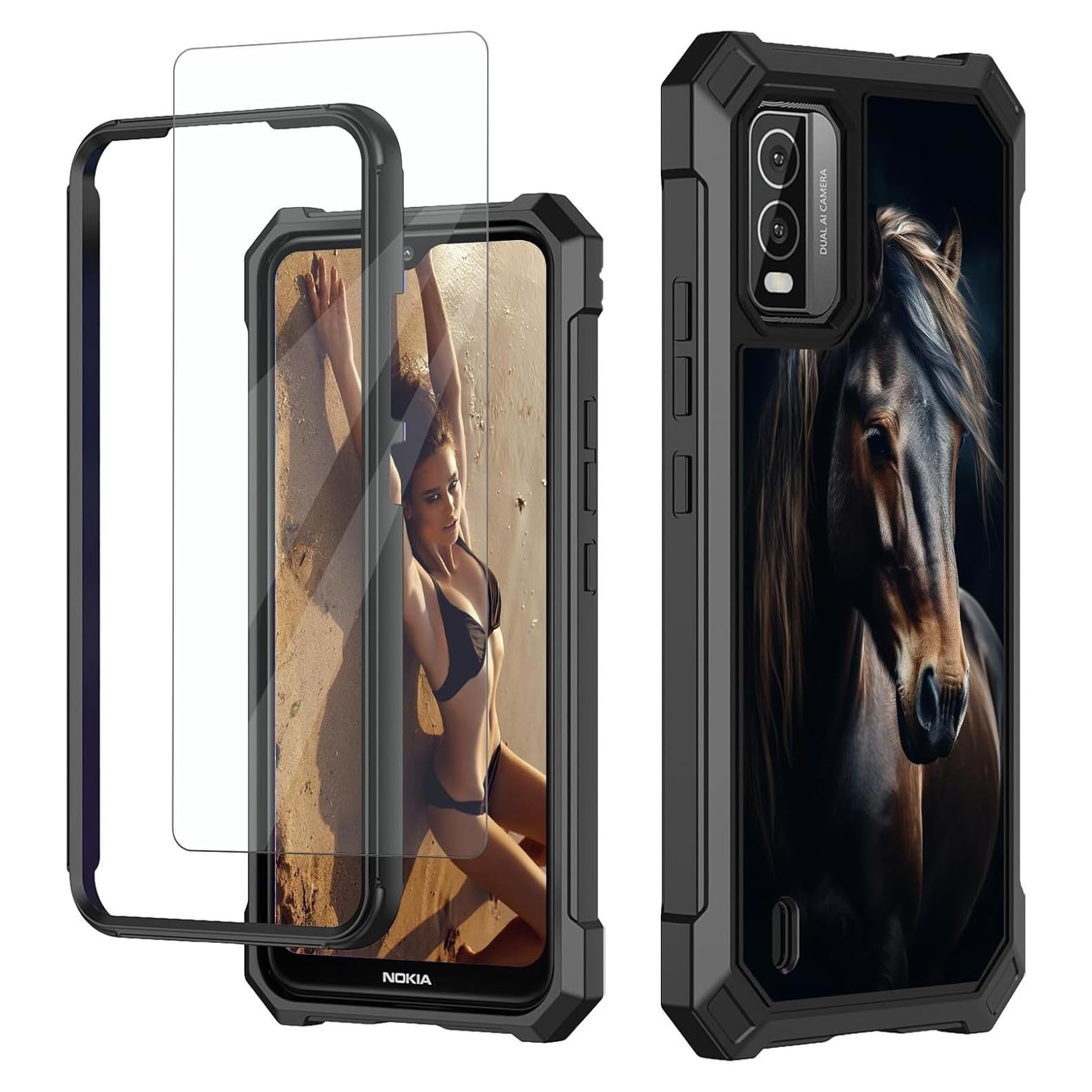 Funda Protectora para Nokia C210 2023 con Protector de Pantalla