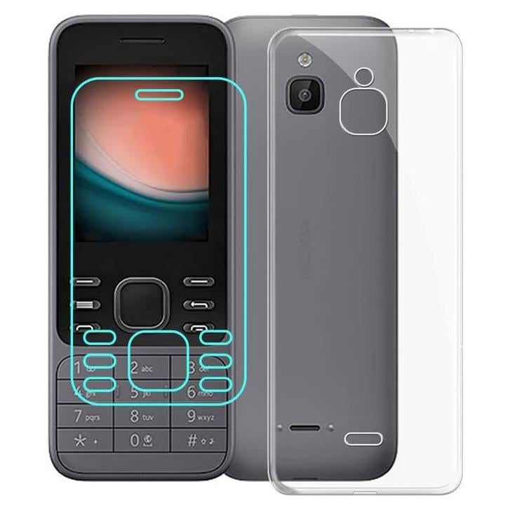 Funda TPU Transparente KJYF para Nokia 6300 4G + Protector