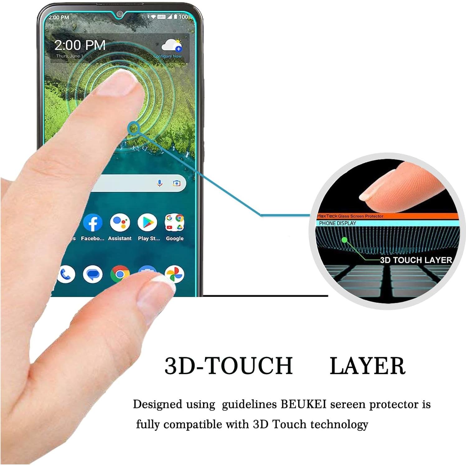 Protector de Pantalla Vidrio Templado Beukei para Nokia C110 - 3 Pack