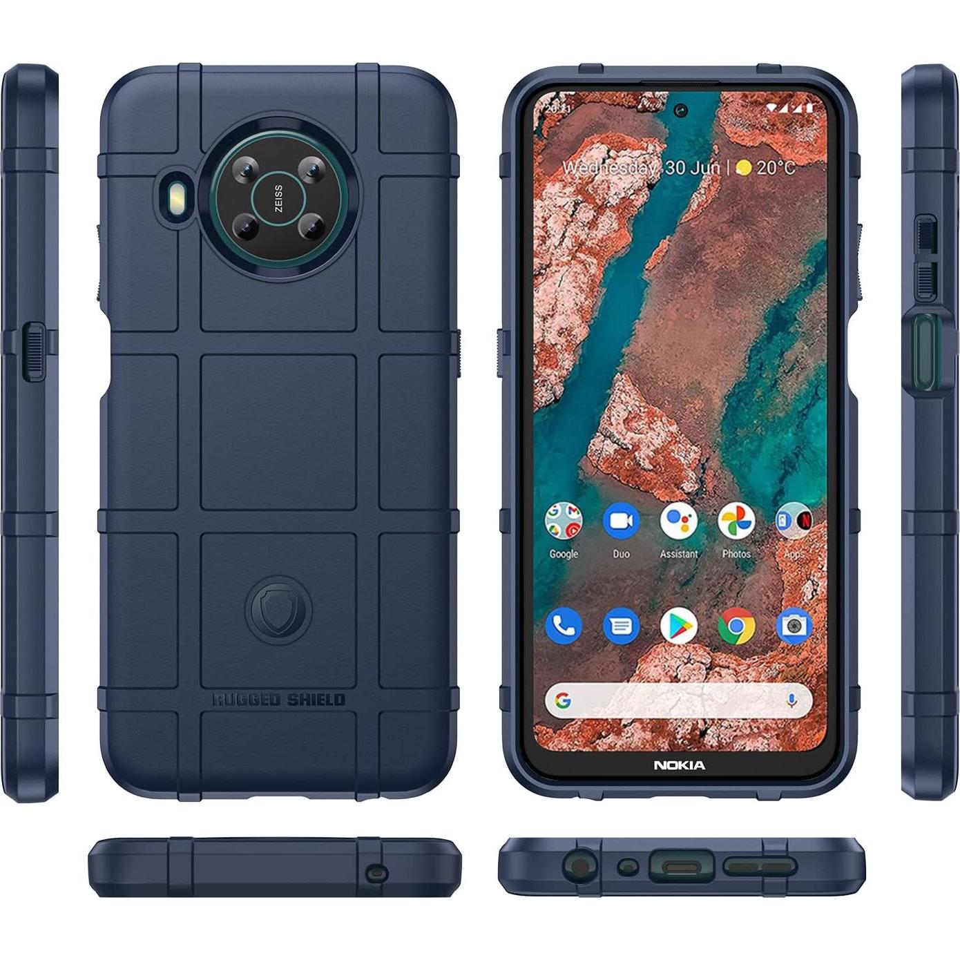 Funda Ajustada Nokia X100 - Protección Militar Azul HD