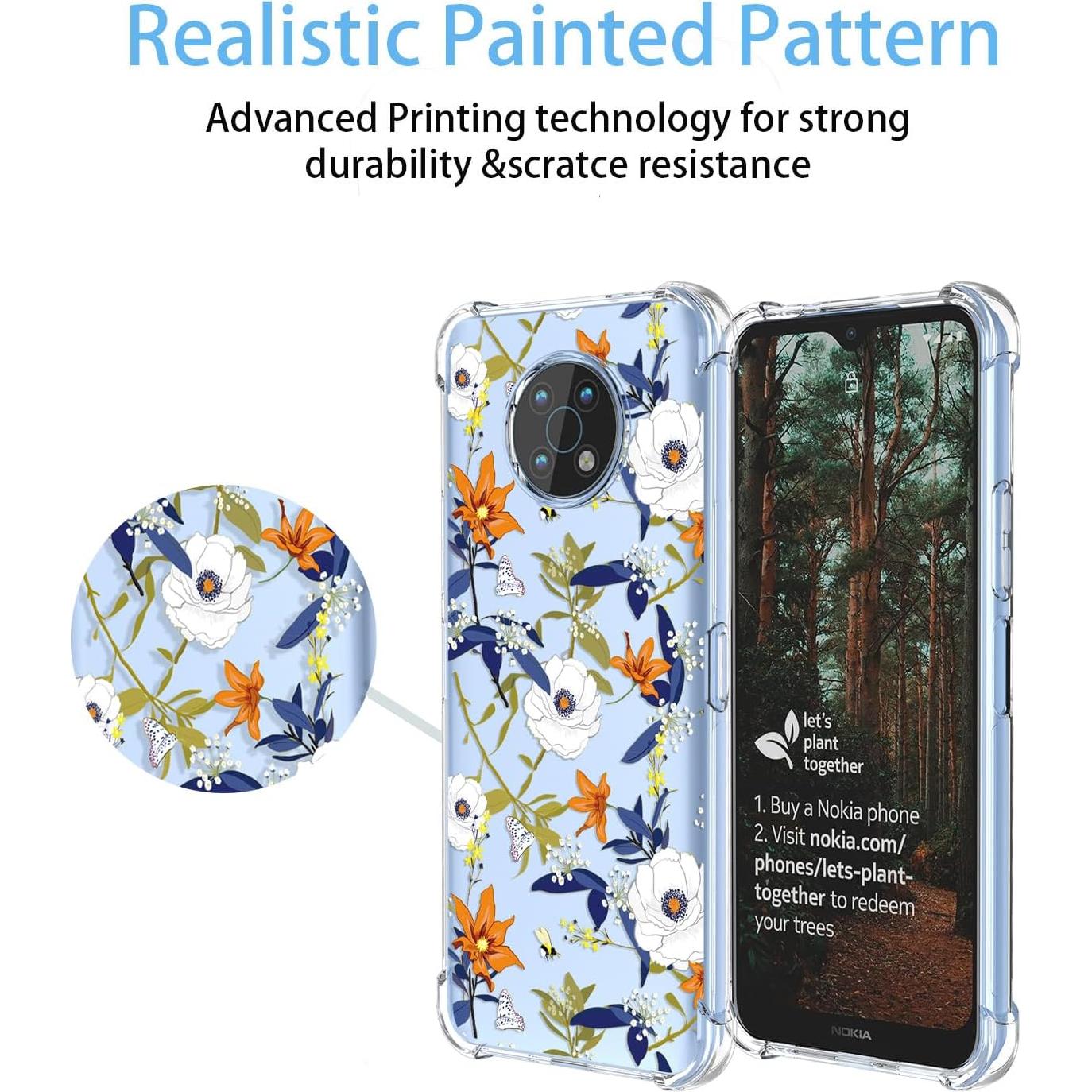 Funda TPU Floral para Nokia G50 - Protección Antigolpes