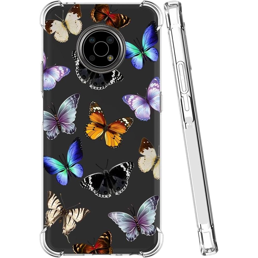 Funda protectora TPU para Nokia G300 5G - Mariposa Colorida