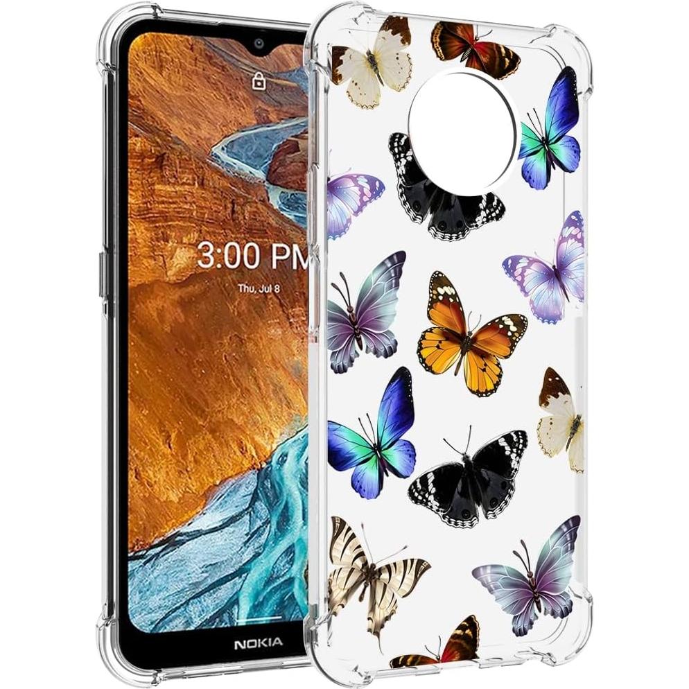 Funda protectora TPU para Nokia G300 5G - Mariposa Colorida