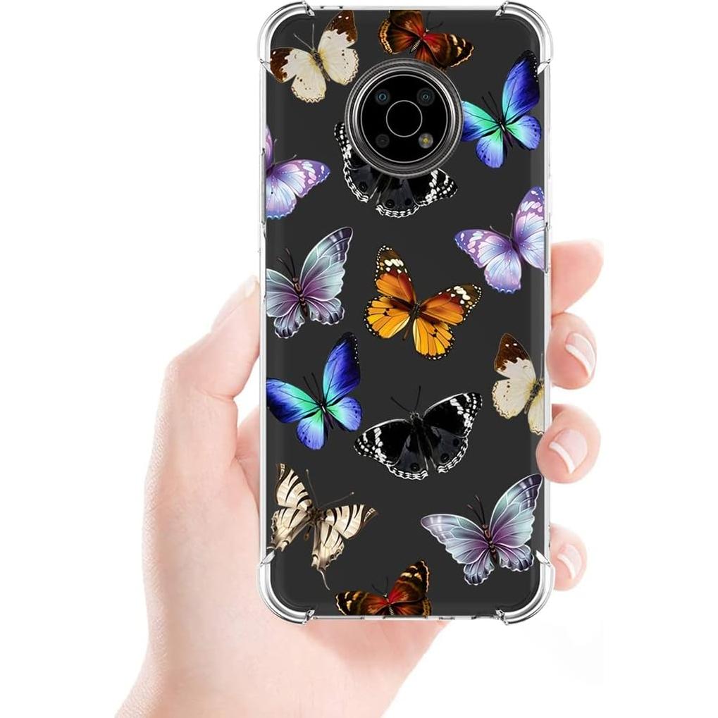 Funda protectora TPU para Nokia G300 5G - Mariposa Colorida