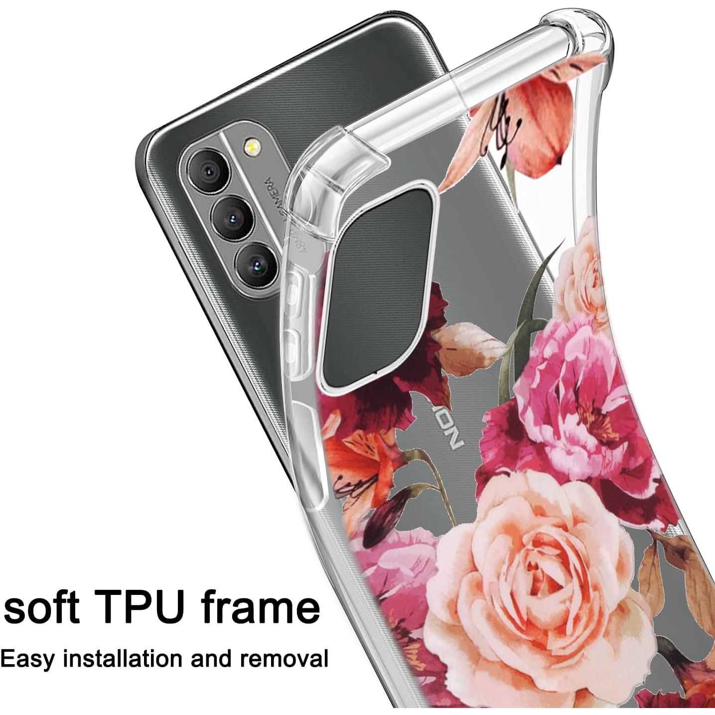 Paquete de 3 Fundas TPU para Nokia G400 - Protección Floral