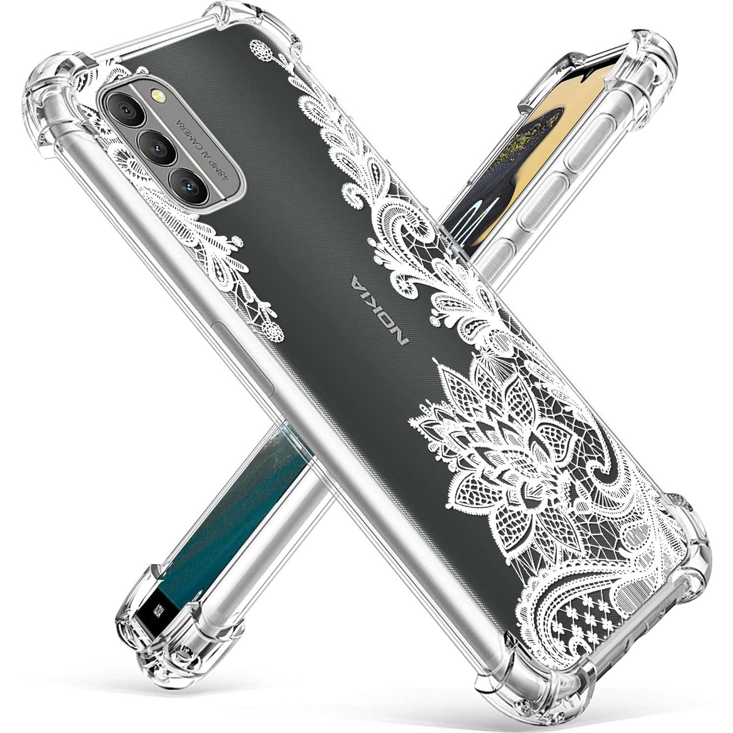 Paquete de 3 Fundas TPU para Nokia G400 - Protección Floral