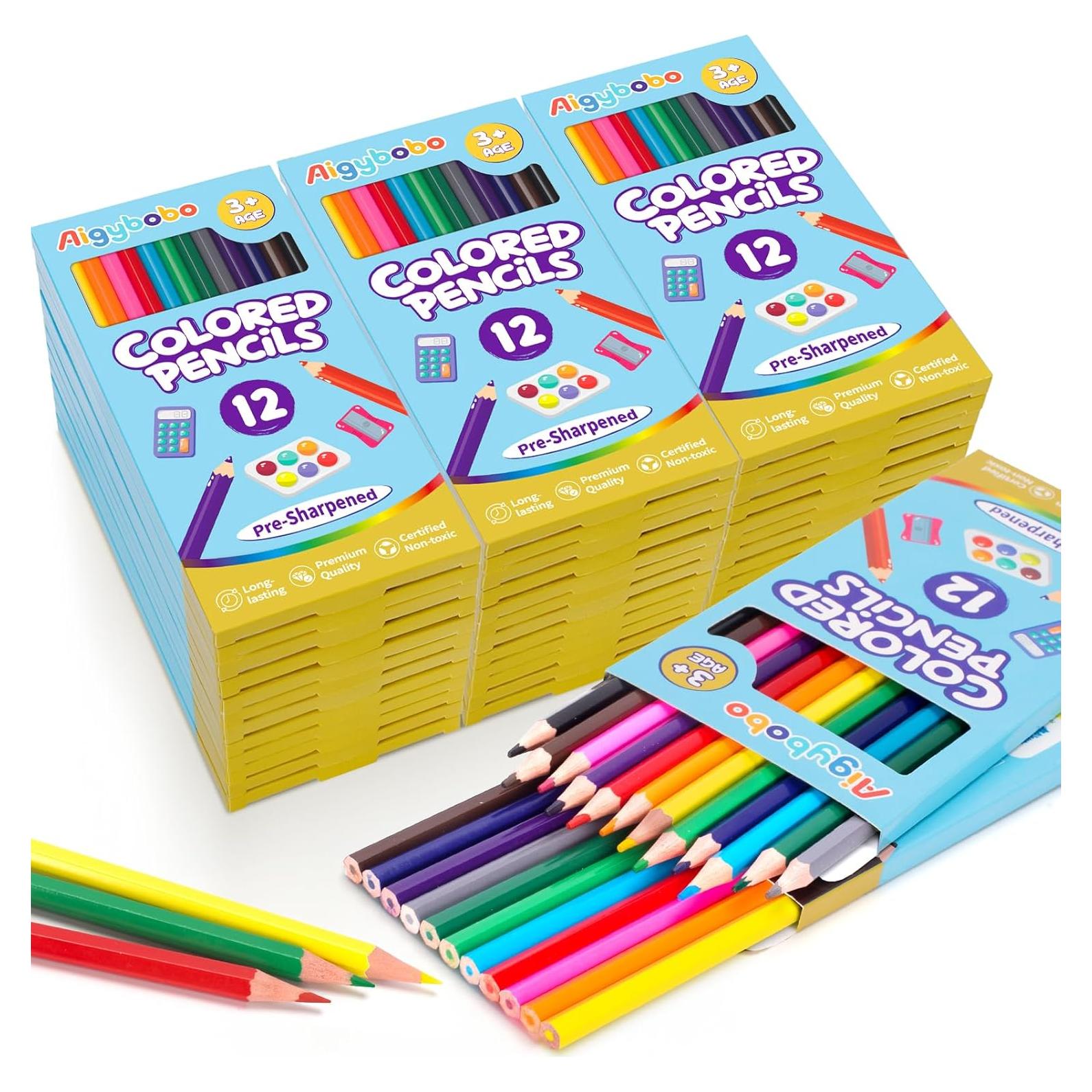Lápices de Colores Aigybobo 432 Unidades 36 Paquetes