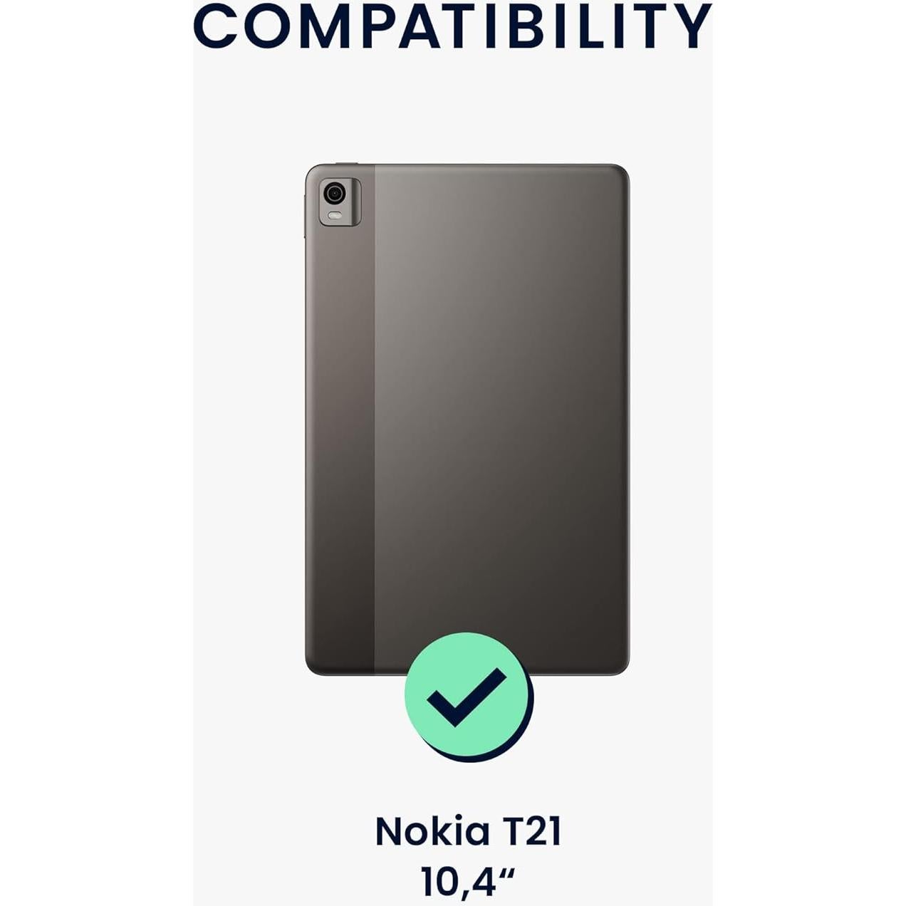 Funda Transparente kwmobile para Nokia T21 Tablet - TPU Suave