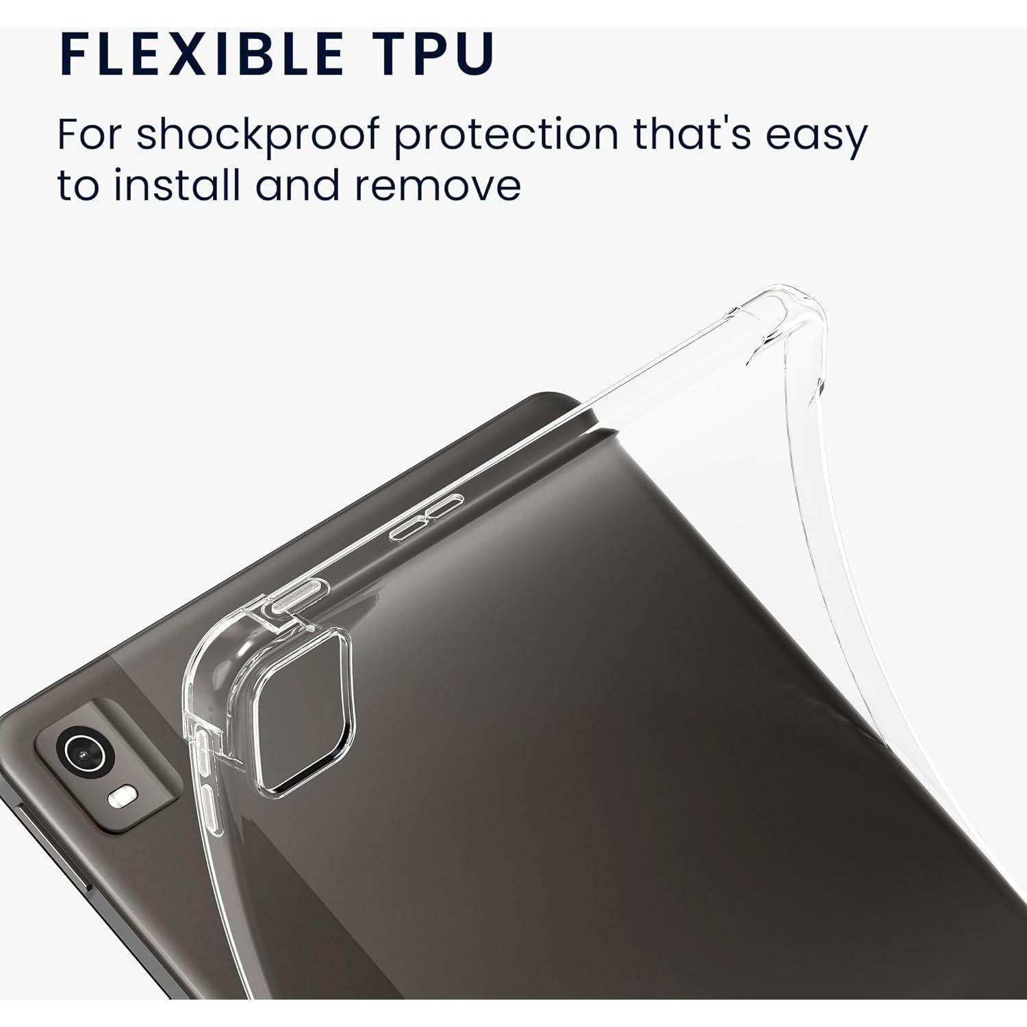 Funda Transparente kwmobile para Nokia T21 Tablet - TPU Suave