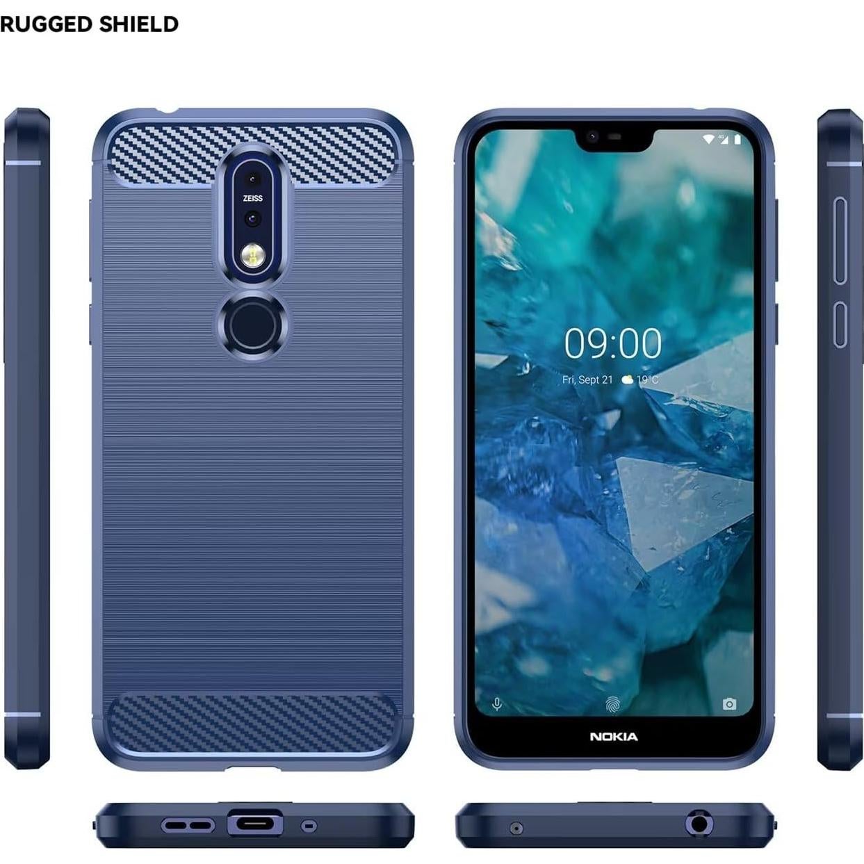 Funda TPU para Nokia 7.1 Sidande Azul Marino - Ultra Delgada