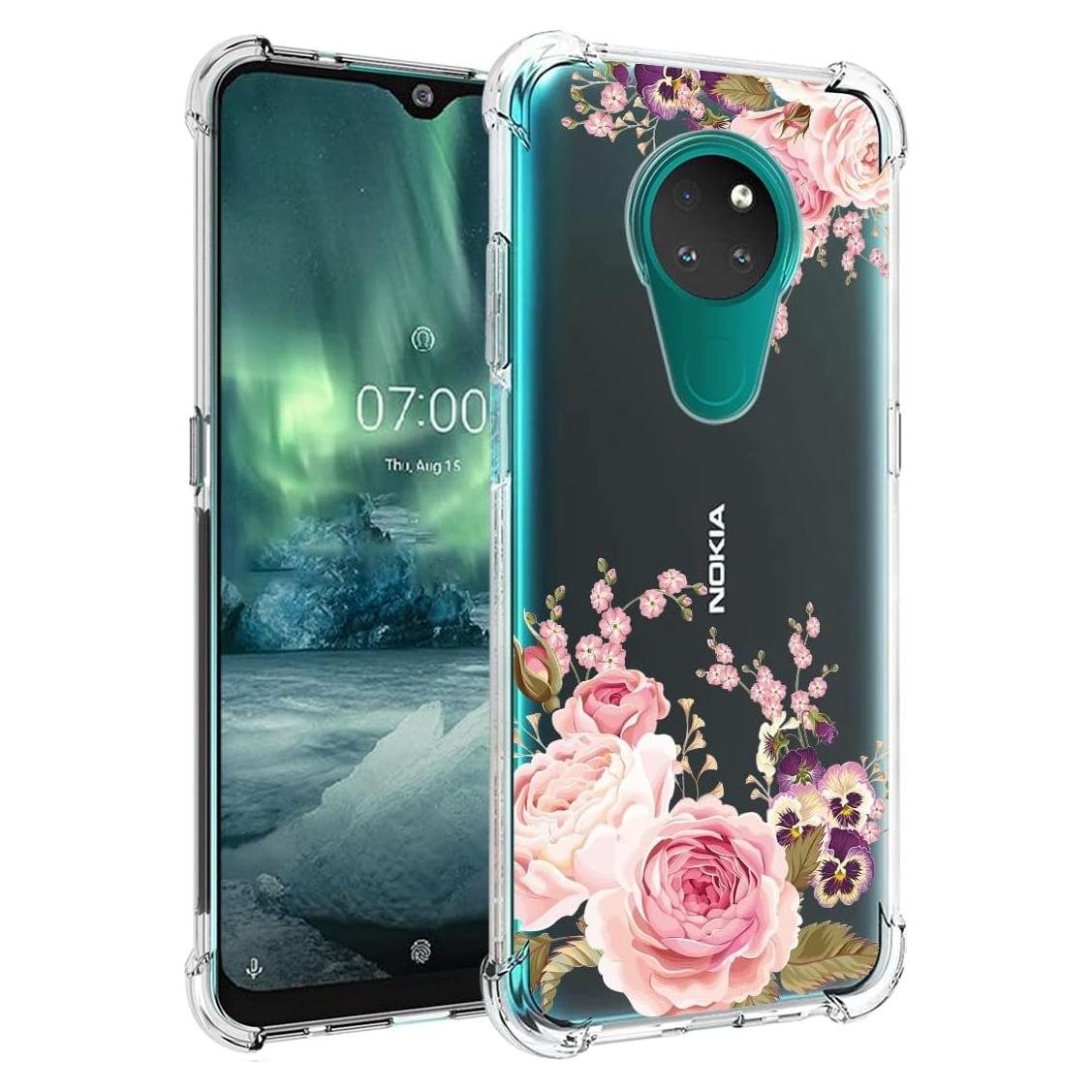 Funda Bumper TPU Transparente para Nokia 6.2 y 7.2 - Yerebel