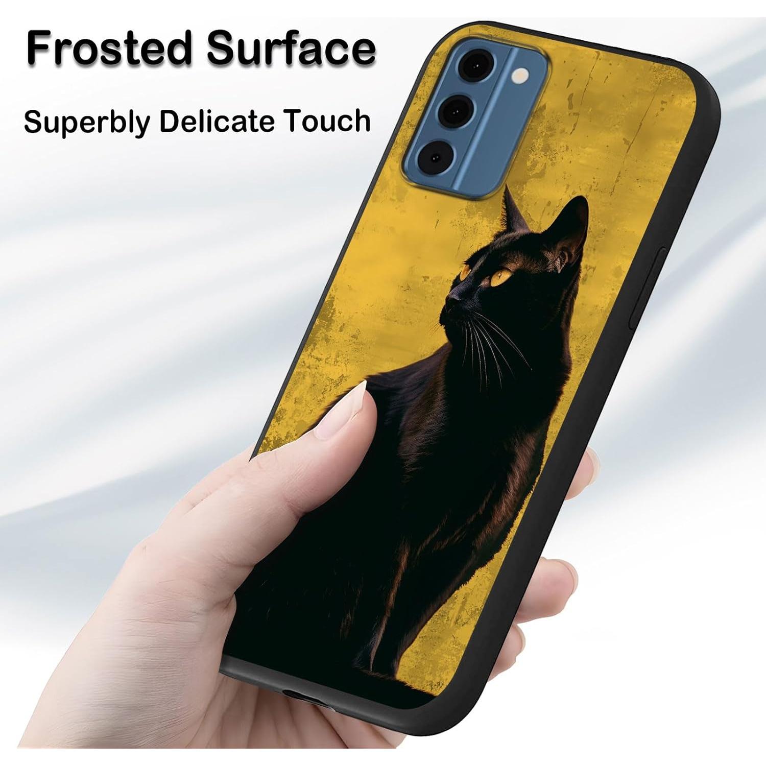 Funda delgada TPU para Nokia C300 - Gato Negro