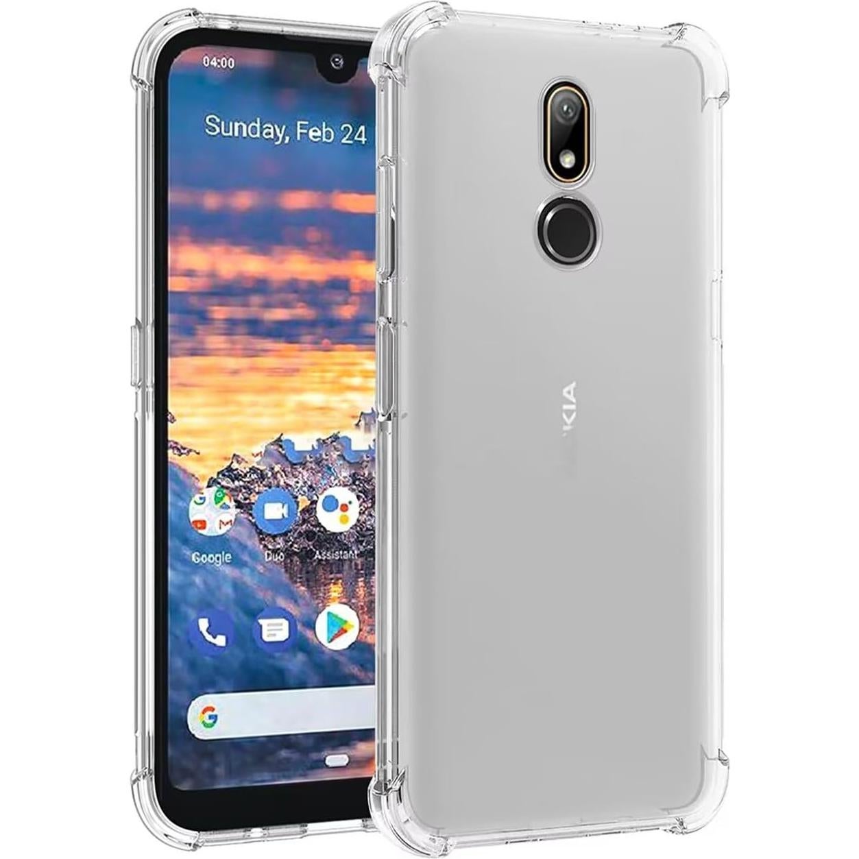 Funda protectora TPU transparente para Nokia 4.2 - Sidande